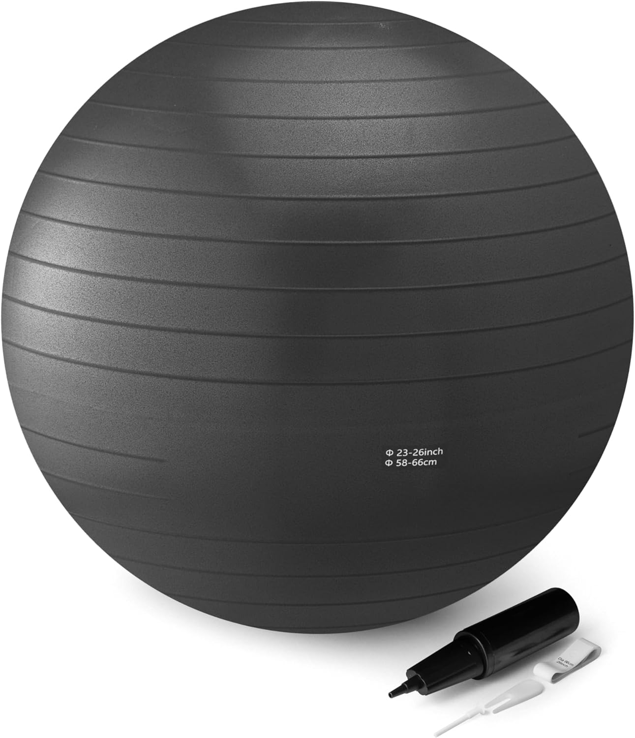 Detalle 2 de Amazon Basics Anti-Burst Exercise Ball with Pump, 23-26" Diameter