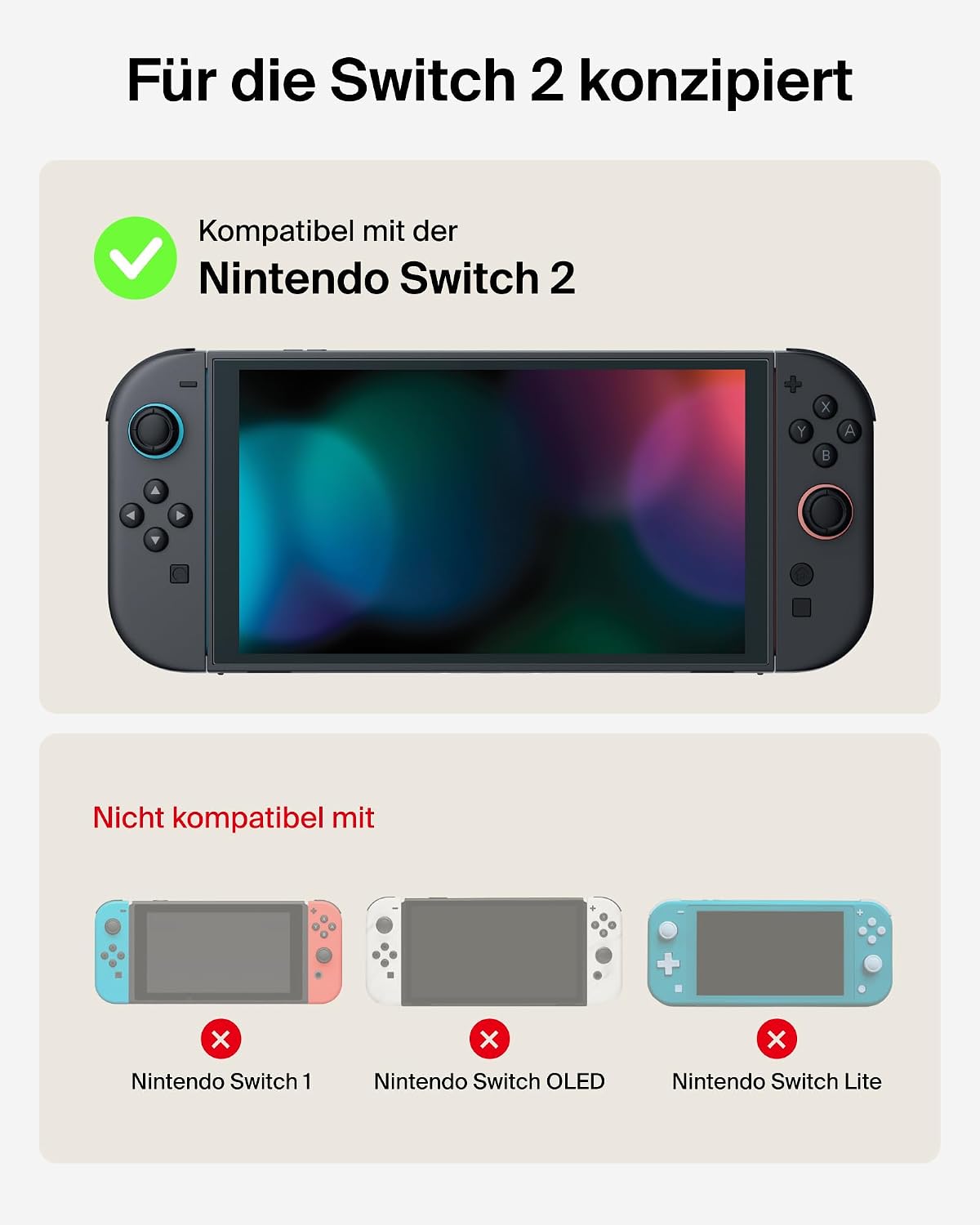 Thumbnail 1 de Belkin Gaming Tasche für Nintendo Switch 2 – Leichtes Hartschalen-Case mit AirTag-Fach, 12 Fächer für Game-Karten, Sandfarben
