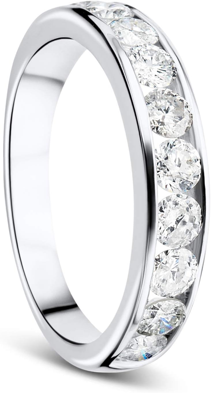 Detalle de Anello da donna Orovi Eternity in oro bianco 9K con diamanti 1,0 ct – 375