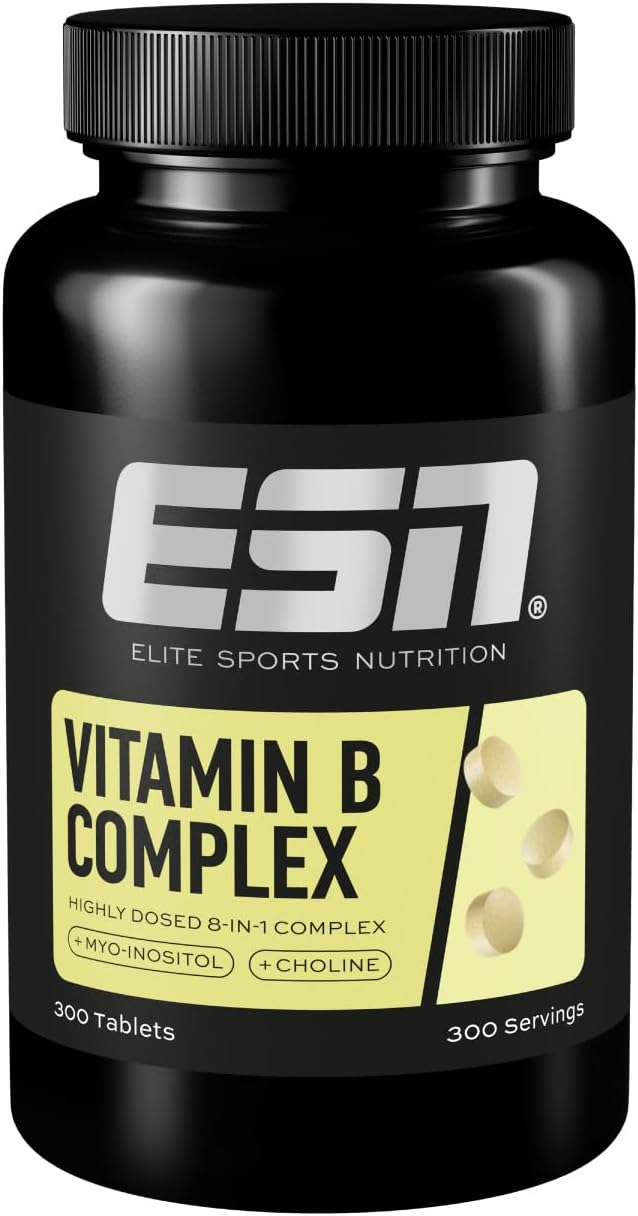 Detalle de ESN Vitamin B Complex – 300 Tabletten, 8-in-1 Komplex mit Myo-Inositol und Cholin, vegan
