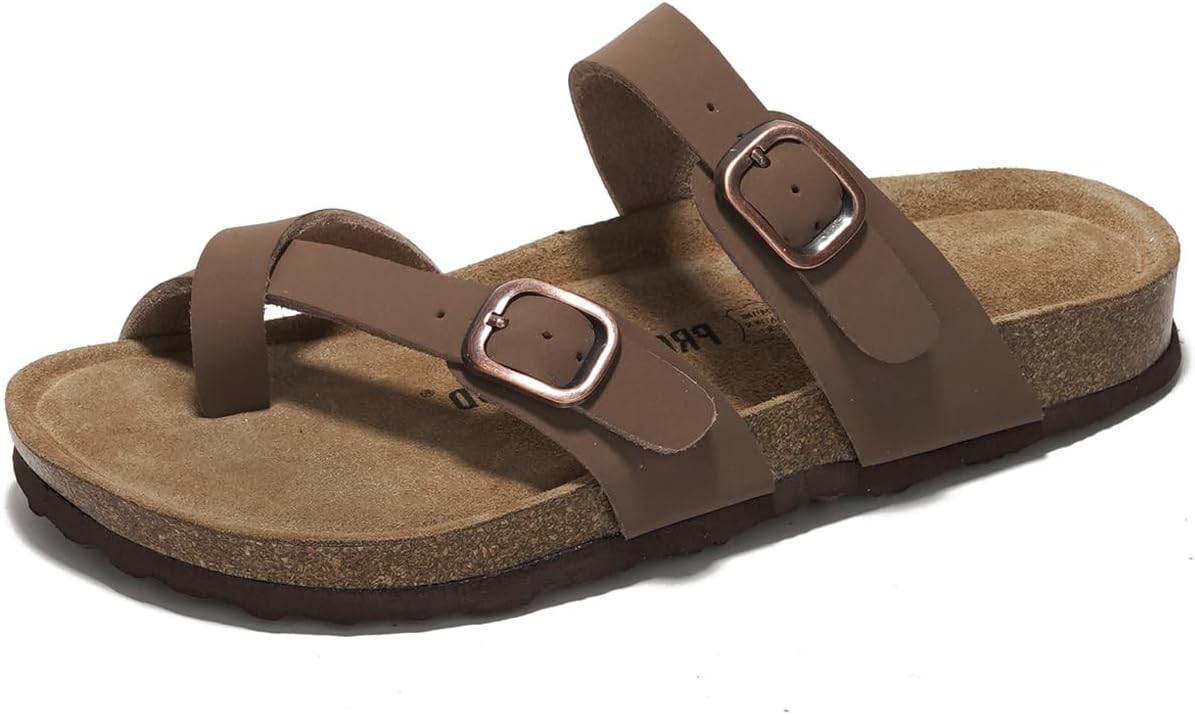 Thumbnail 5 de Project Cloud 100% Genuine Leather Women’s Sandals (Lightweight Slides with Memory Foam & Cork Footbed)