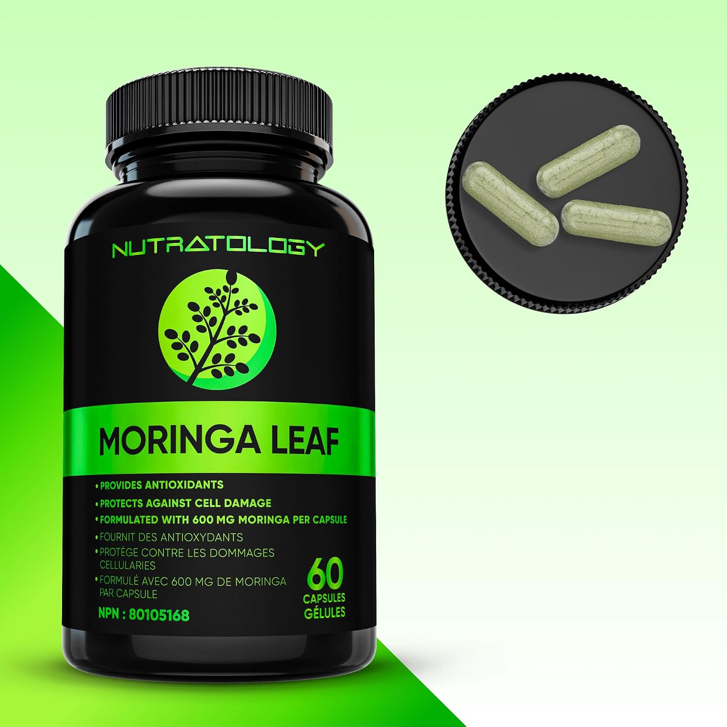 Thumbnail 6 de Nutratology Moringa Leaf Capsules 60-count