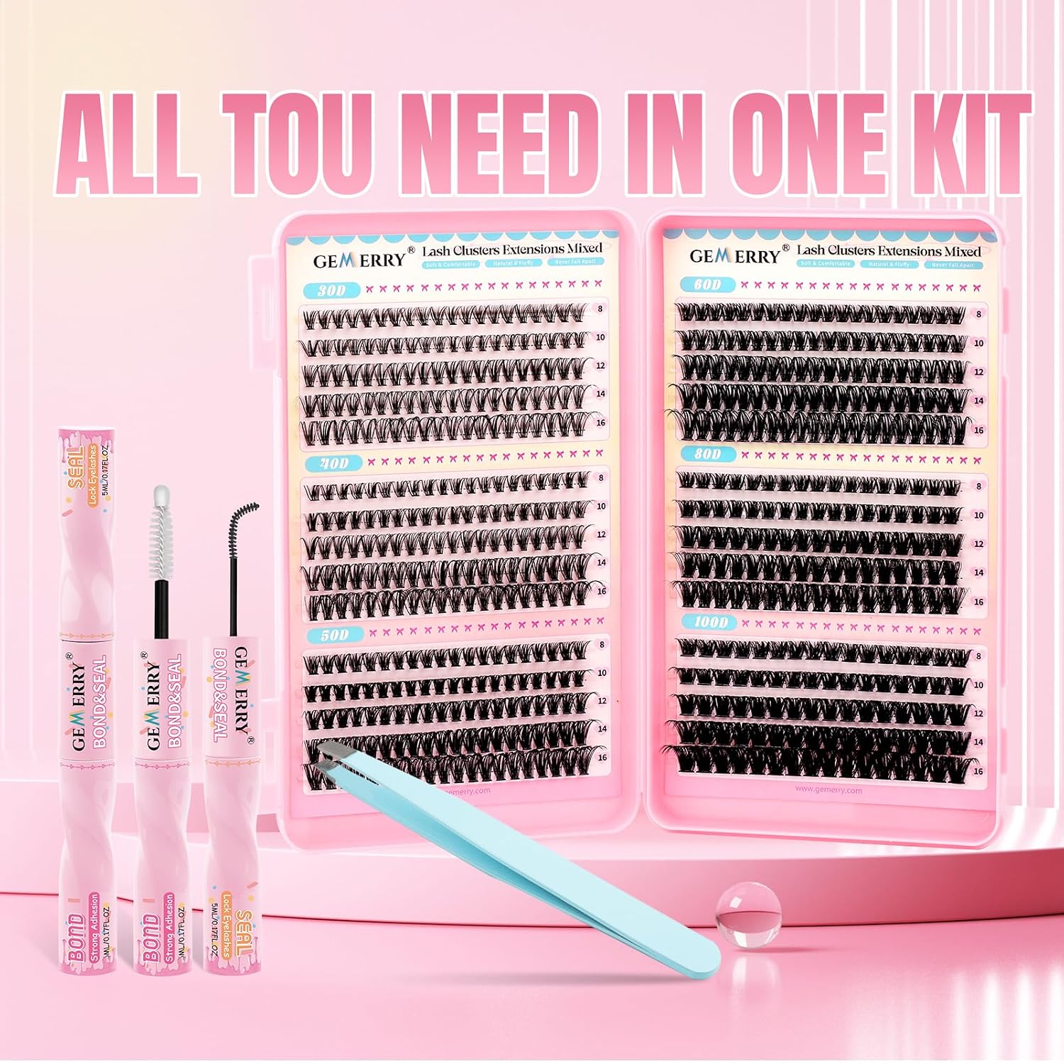 Detalle 2 de GEMERRY Lash Cluster Kit 8–16mm