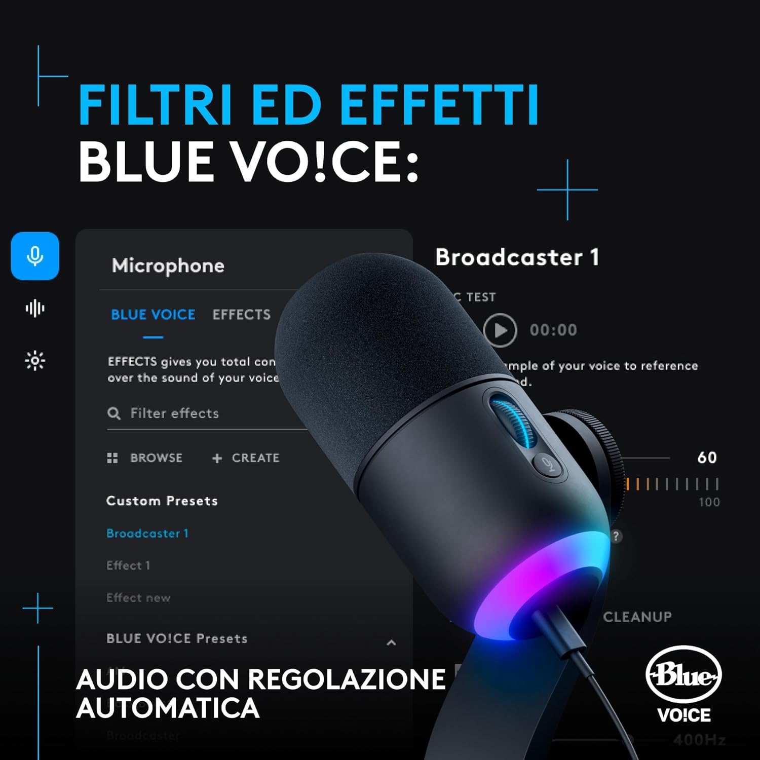 Detalle 2 de Logitech G Yeti GX Dynamic microfono USB 🎤