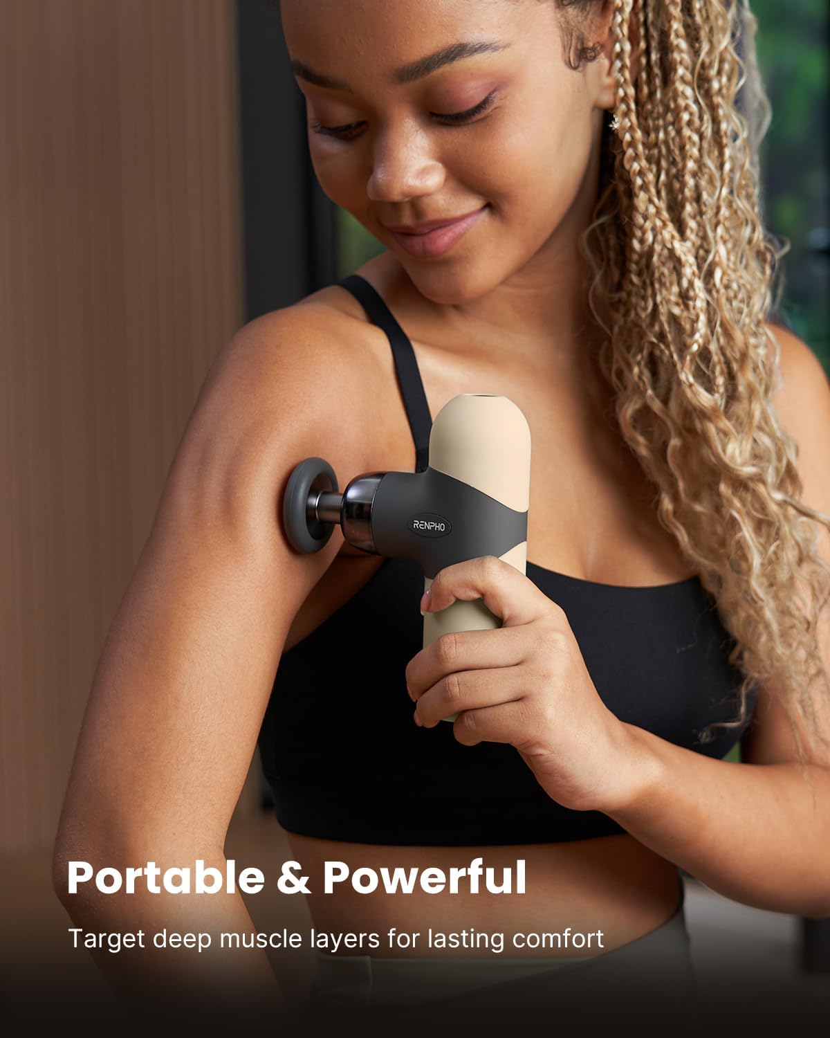 Thumbnail 3 de RENPHO Mini Massage Gun 4‑head portable massager 💆♀