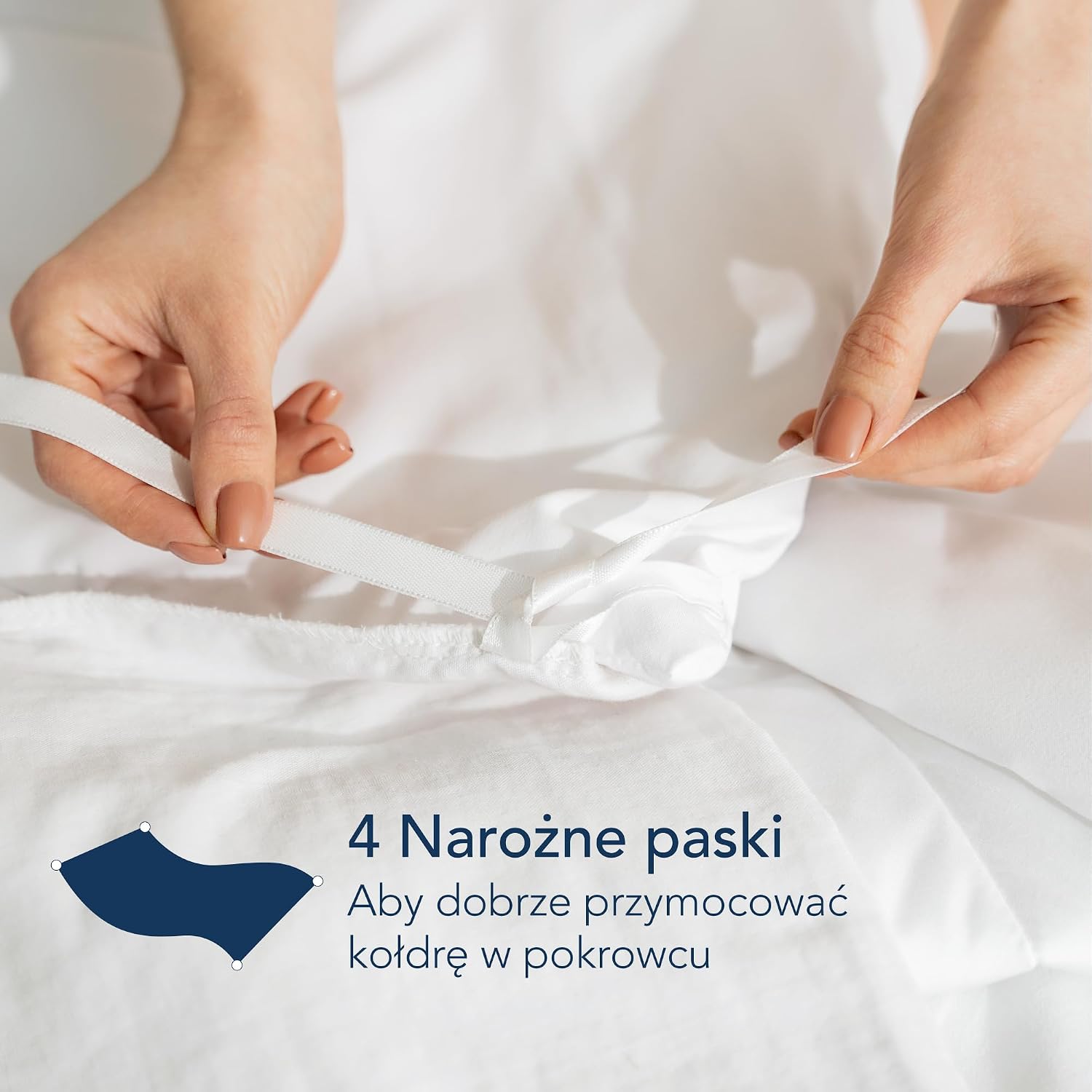 Detalle 2 de Dreamzie kołdra letnia 260 × 240 cm z mikrofibry, wypełnienie 150 g/m²