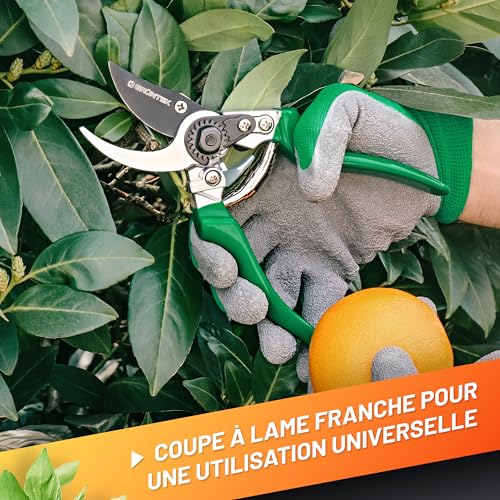 Thumbnail 6 de GRÜNTEK Sécateur de Jardin Professionnel Faucon – Coupe précise, confort et robustesse