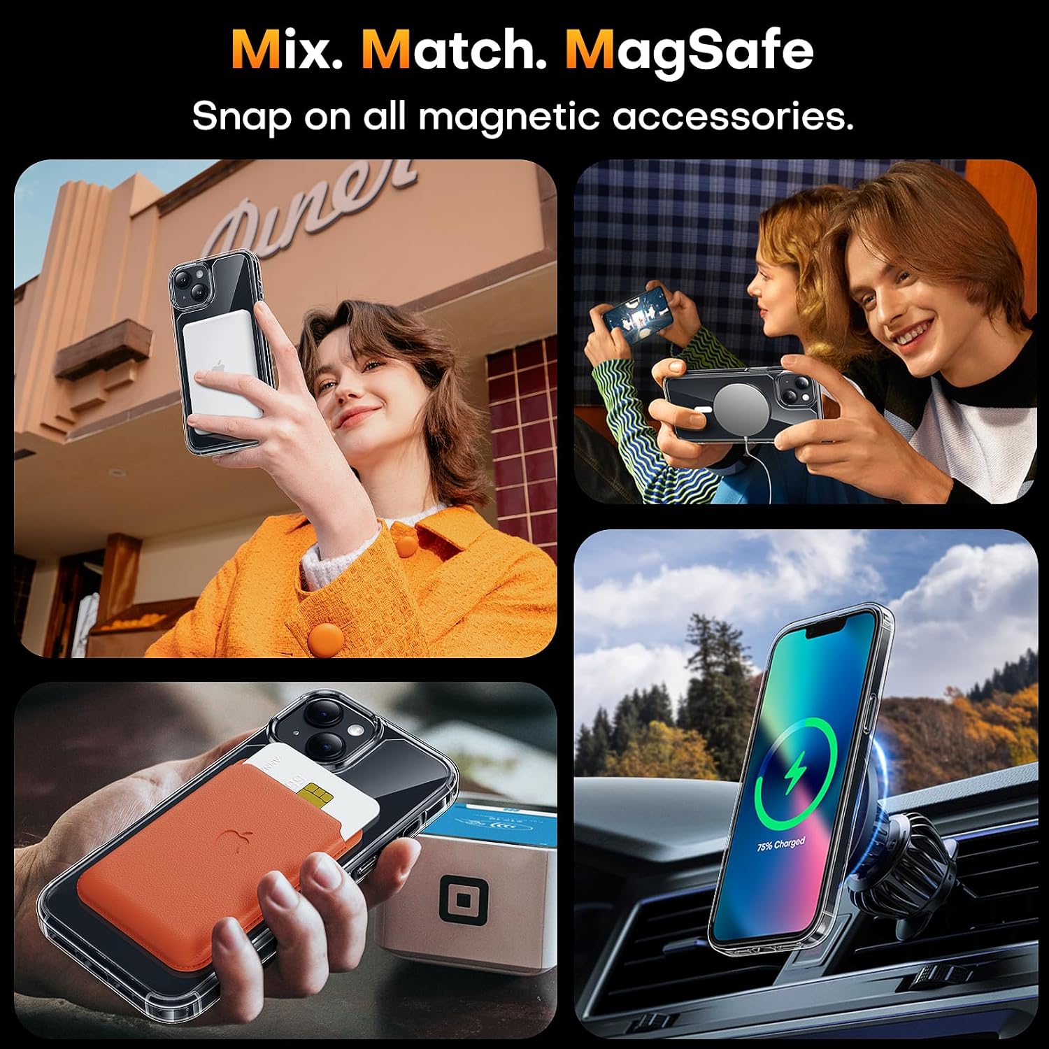 Thumbnail 4 de TAURI for iPhone 13 Case MagSafe 38‑magnet