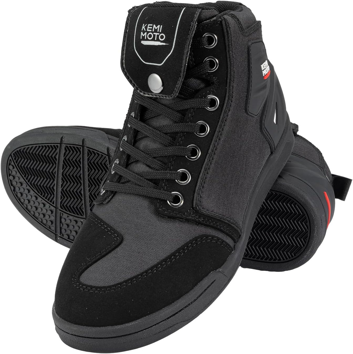 Detalle de KEMIMOTO Scarpe Moto Uomo casual con zip laterale e cambio marcia