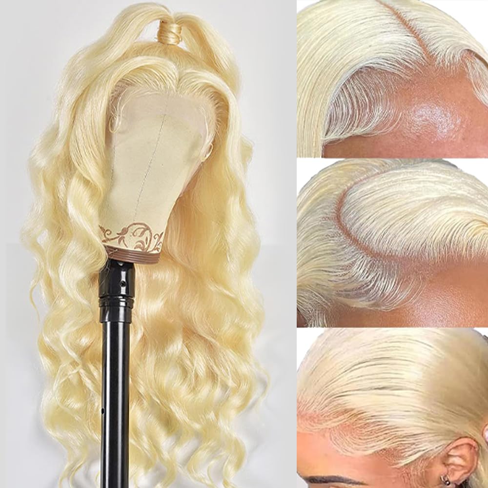 Thumbnail 1 de SEMANK 613 13x6 Lace Front Wig (Human Hair, 26 Inch, Blonde, 200% Density) Body Wave