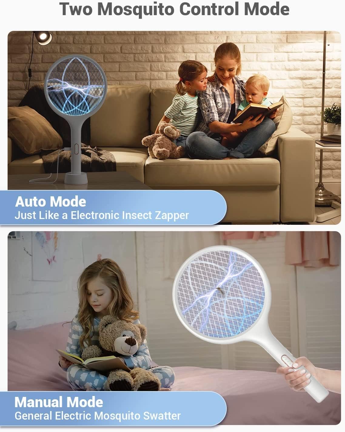 Detalle de YISSVIC Electric Fly Swatter 1500 mAh