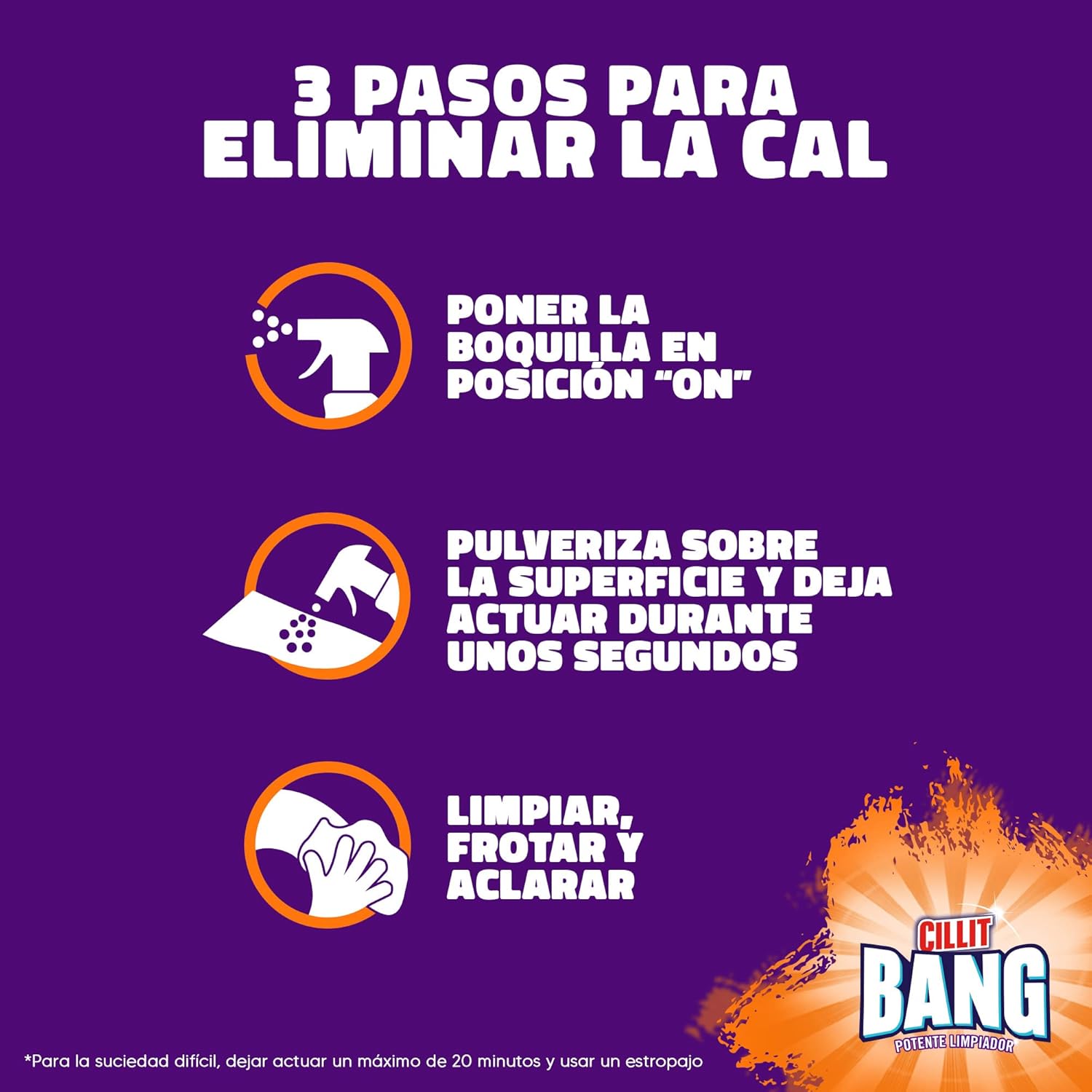 Thumbnail 5 de Cillit Bang Cal y Suciedad, limpiador potente en spray
