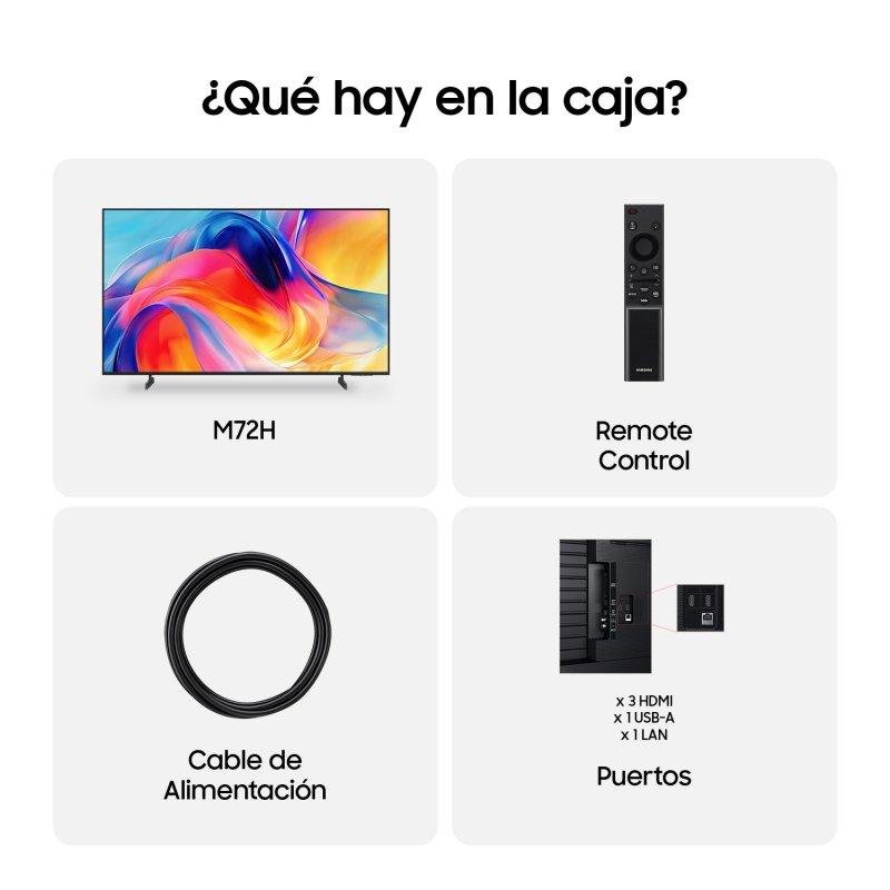 Detalle de TV Samsung Mini LED TU50M72HAUXXC 50" 4K UltraHD, Tizen y HDR10