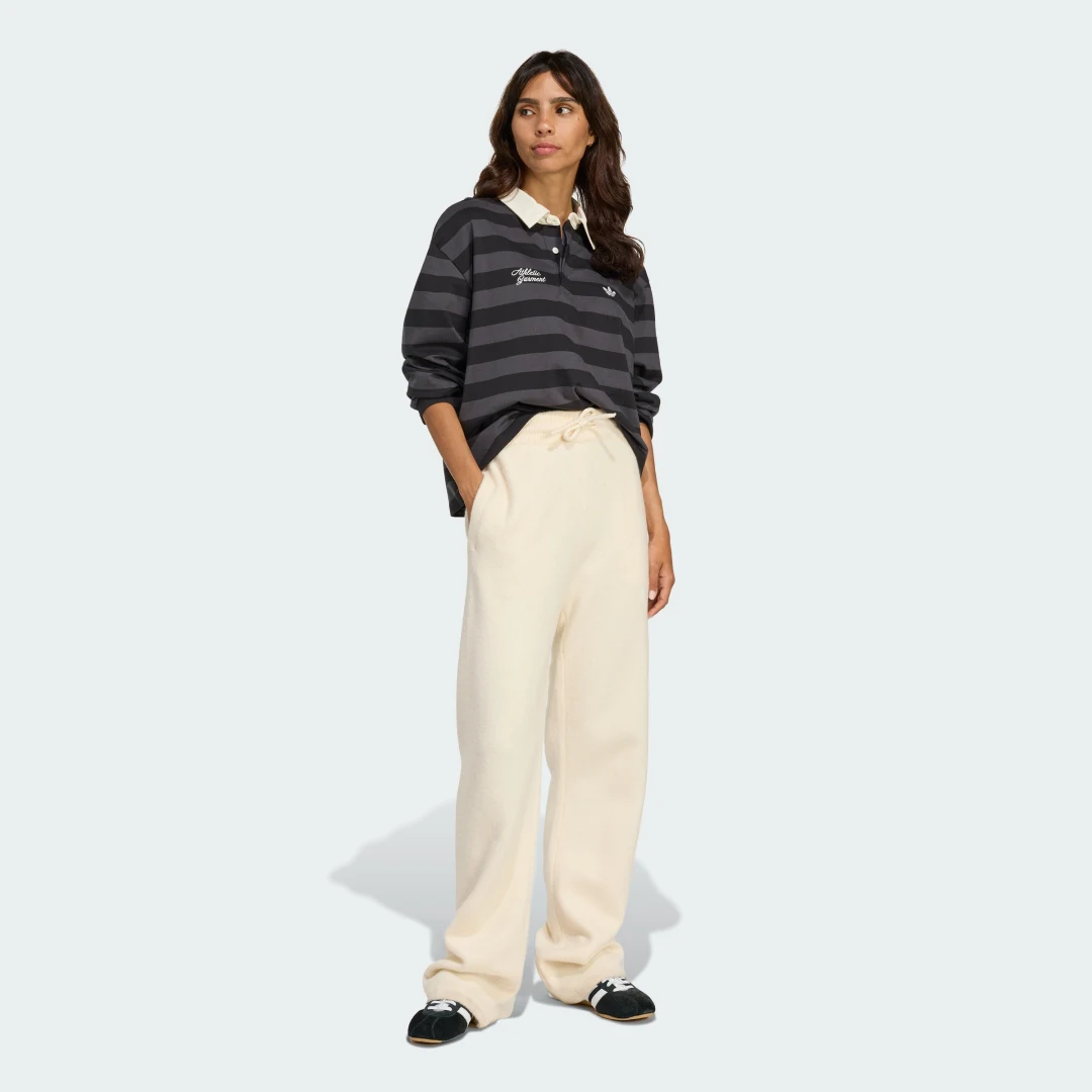 Detalle de Pantalón de punto adidas Originals Athletic Dept (Blanco) – comodidad y estilo casual