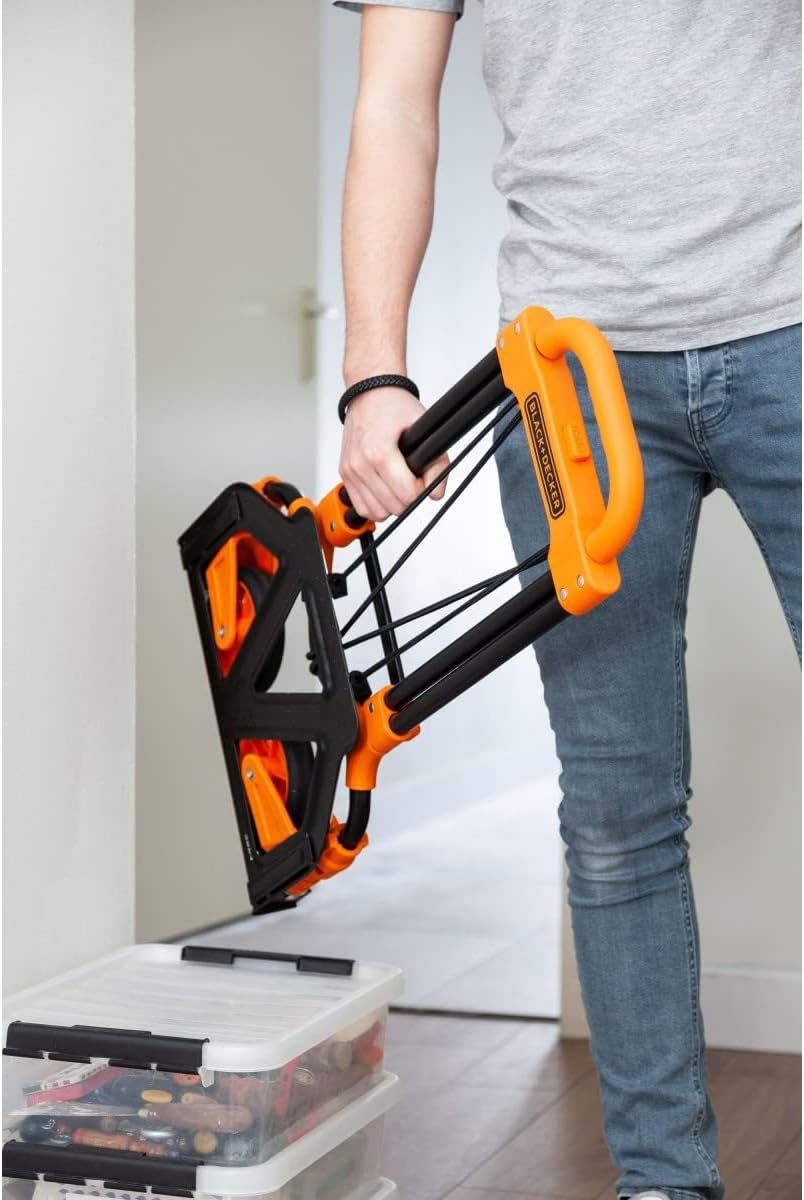 Thumbnail 6 de Black+Decker BXWT-H200 carrello per carriola pieghevole nero/arancione