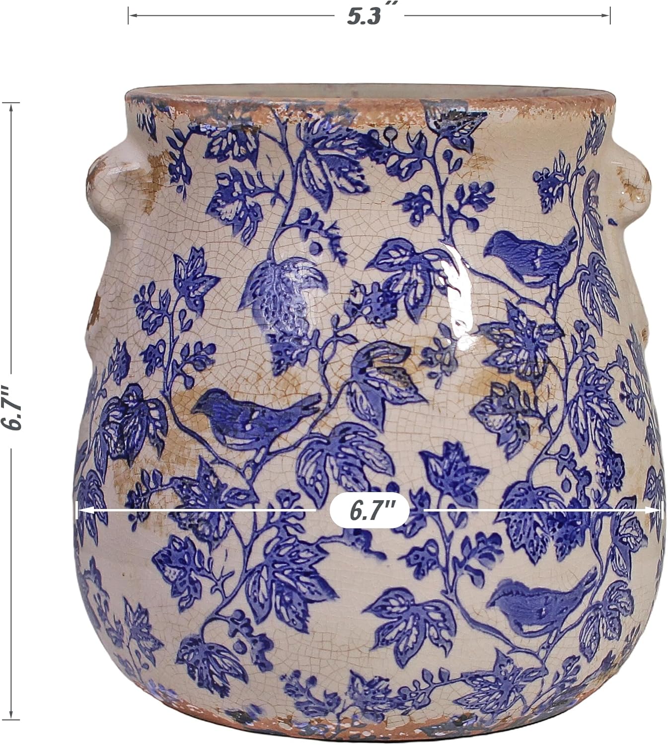 Detalle de Ceramic planter, 6.7-inch