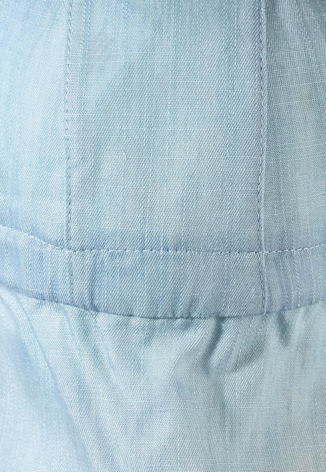 Detalle de Sterntaler Schirmmütze mit Nackenschutz aus Jeansstoff – Sonnenkappe für Jungen, leichtes Material, formstabil