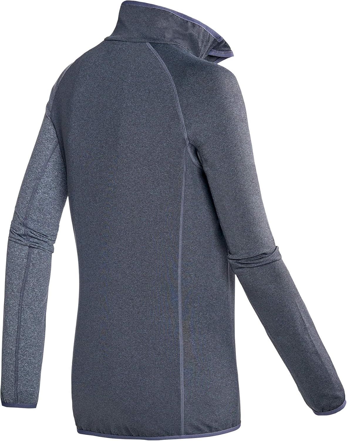 Detalle de Black Crevice Pull en micro-polaire pour femme – Couche intermédiaire polyvalente