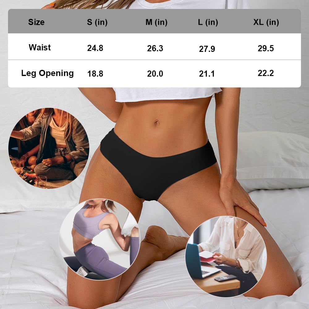 Detalle 2 de SHARICCA Damen Unterhosen Nahtlos Atmungsaktiv Hipster – Mehrpack, unsichtbare Bequemlichkeit