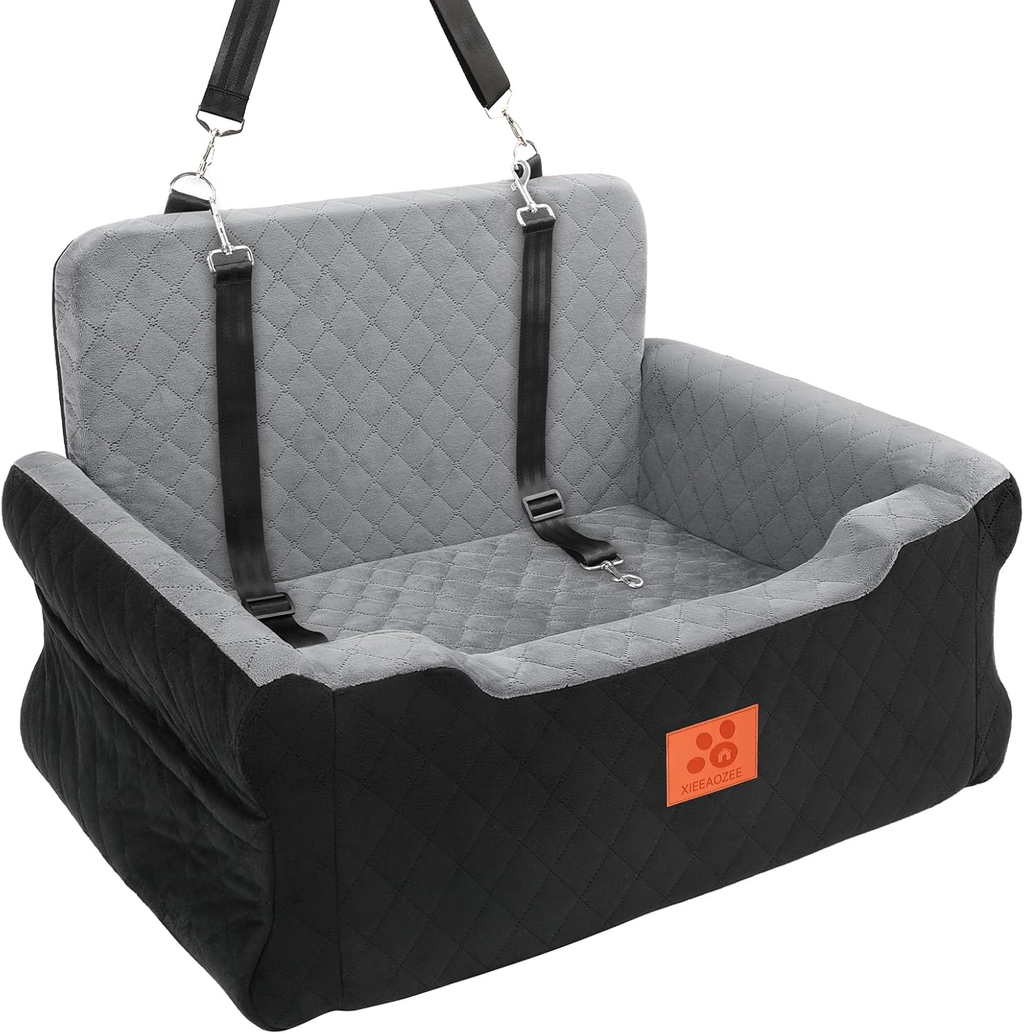Detalle de GL GLENSLAVE Dog Car Seat for Large/Medium Dogs up to 55 lbs – Soft Memory Foam Booster with Removable Cover