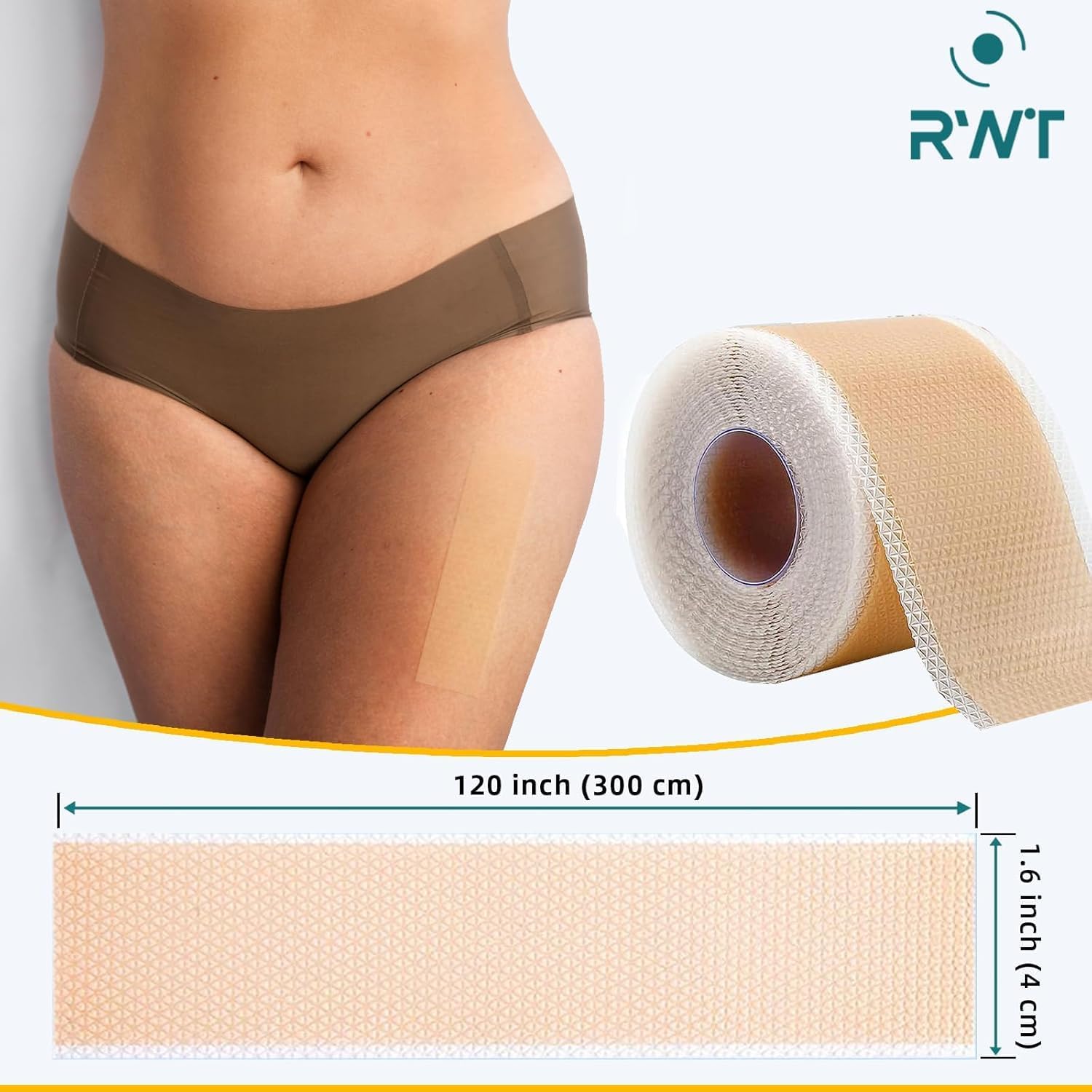 Detalle 2 de Silicone Scar Tape Roll, 120" x 1.6", Reusable and Washable