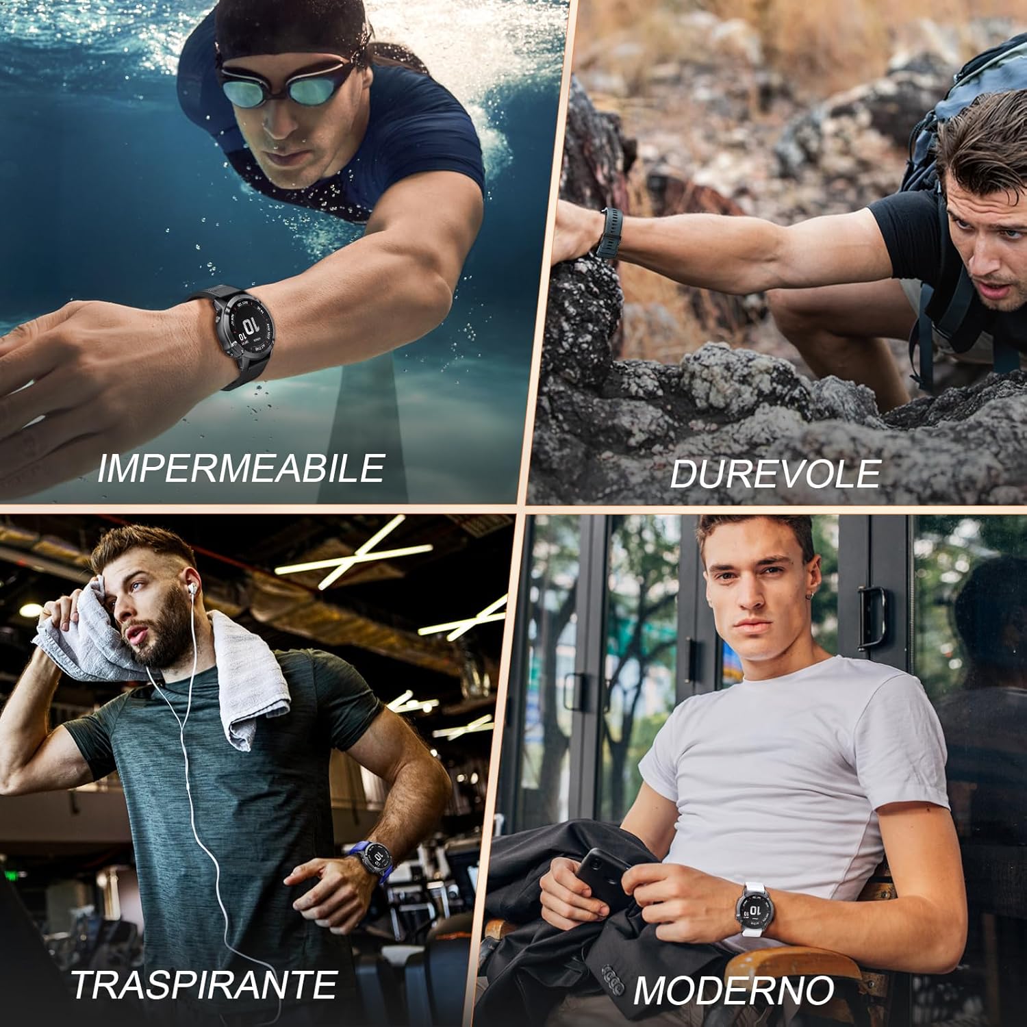 Thumbnail 6 de Cinturino Garmin 22 mm per polso