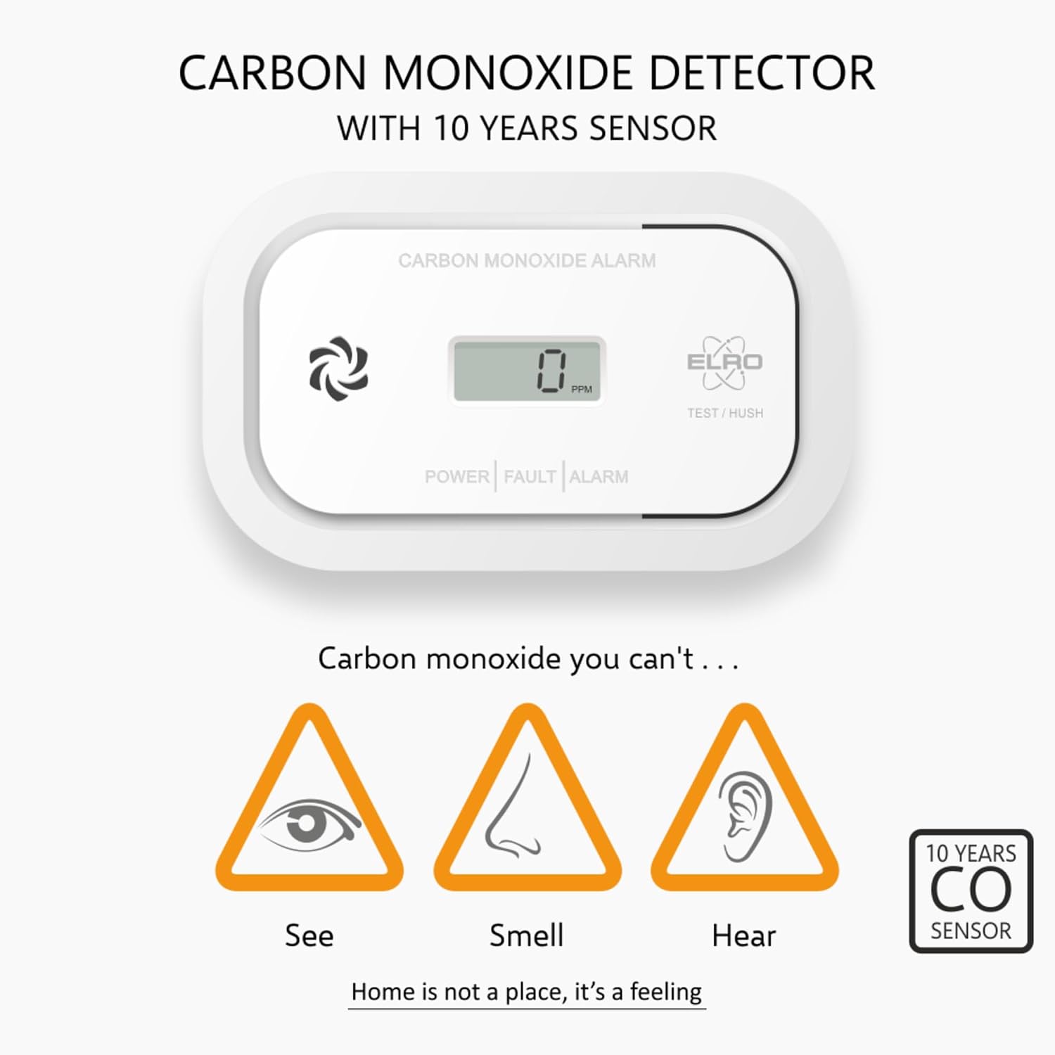Detalle 2 de ELRO FC5003 CO alarm 10-year sensor