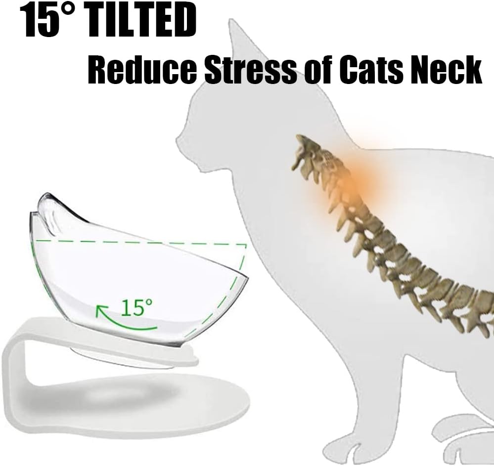 Detalle 2 de Raised Cat Bowl with Stand 15° Tilt