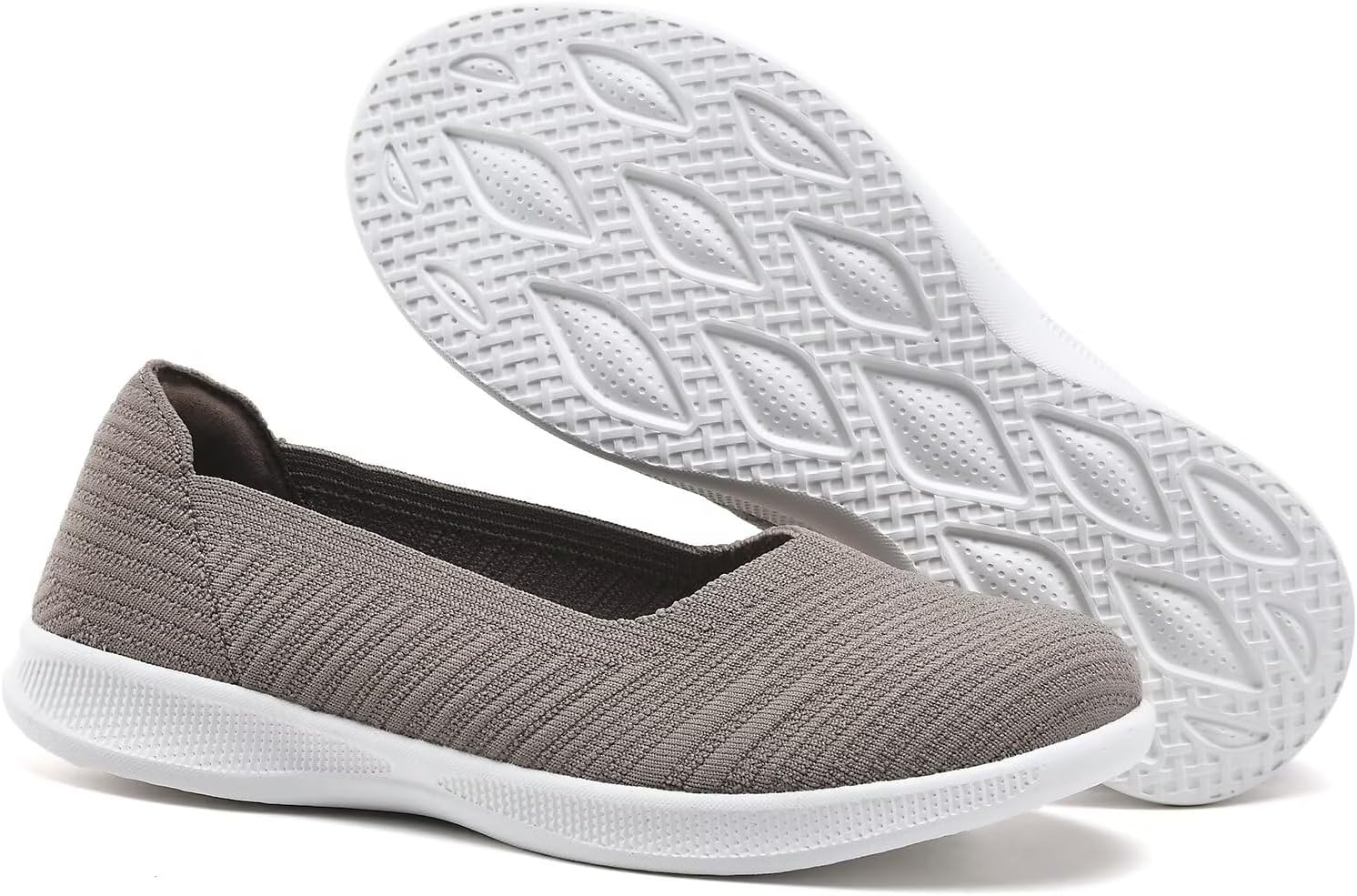 Detalle de Konhill Damen Loafers – Bequeme, flache Slip-On Ballerinas für Alltag und Büro