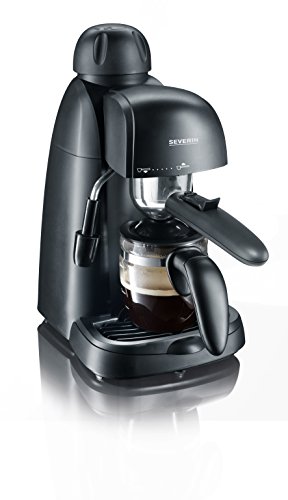 Detalle de SEVERIN Espressomaschine: kompakte 2-Tassen-Kaffeemaschine mit Milchschaumdüse