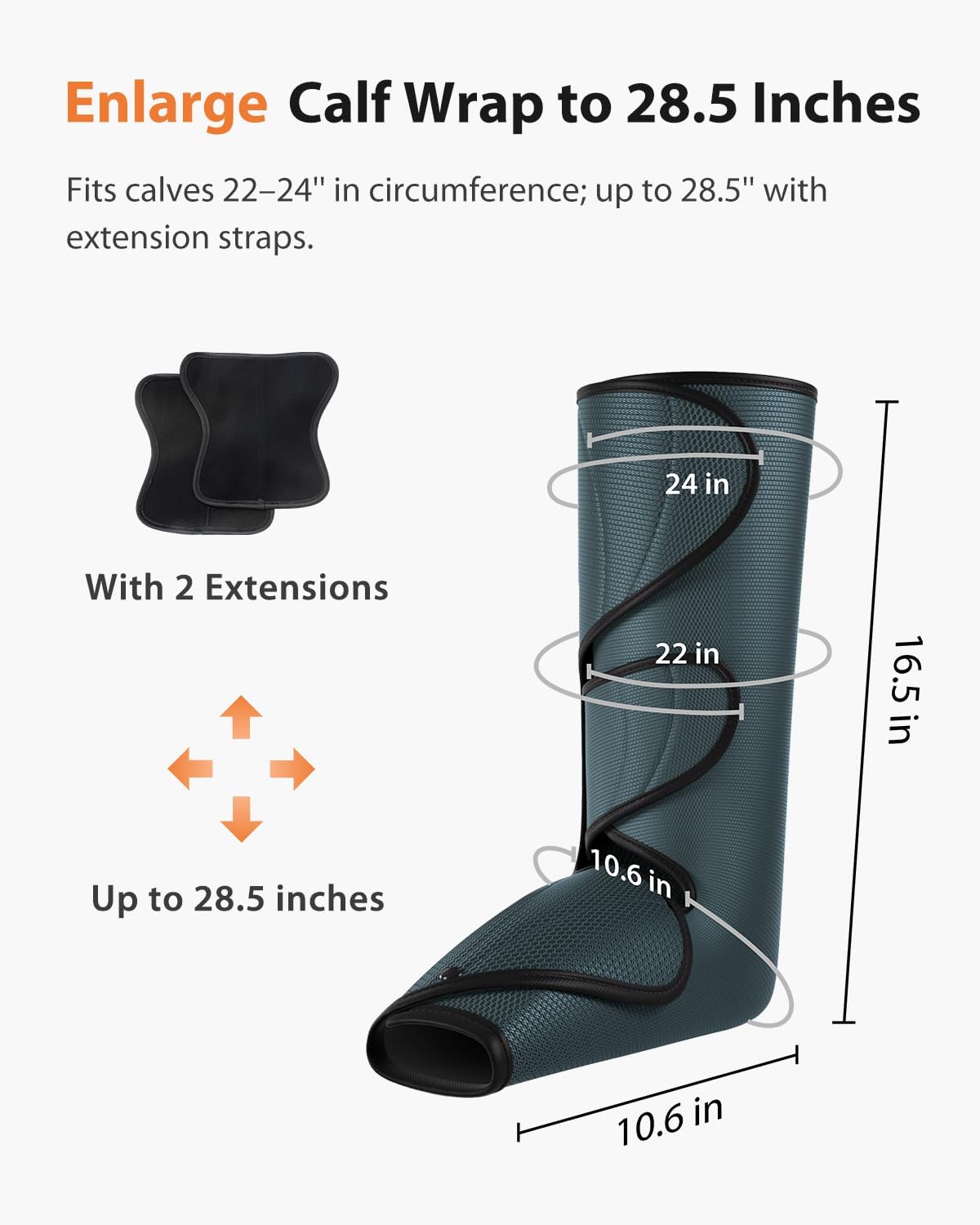Thumbnail 3 de CINCOM Leg Massager with Heat and Compression: Comfort for Circulation and Edema Relief