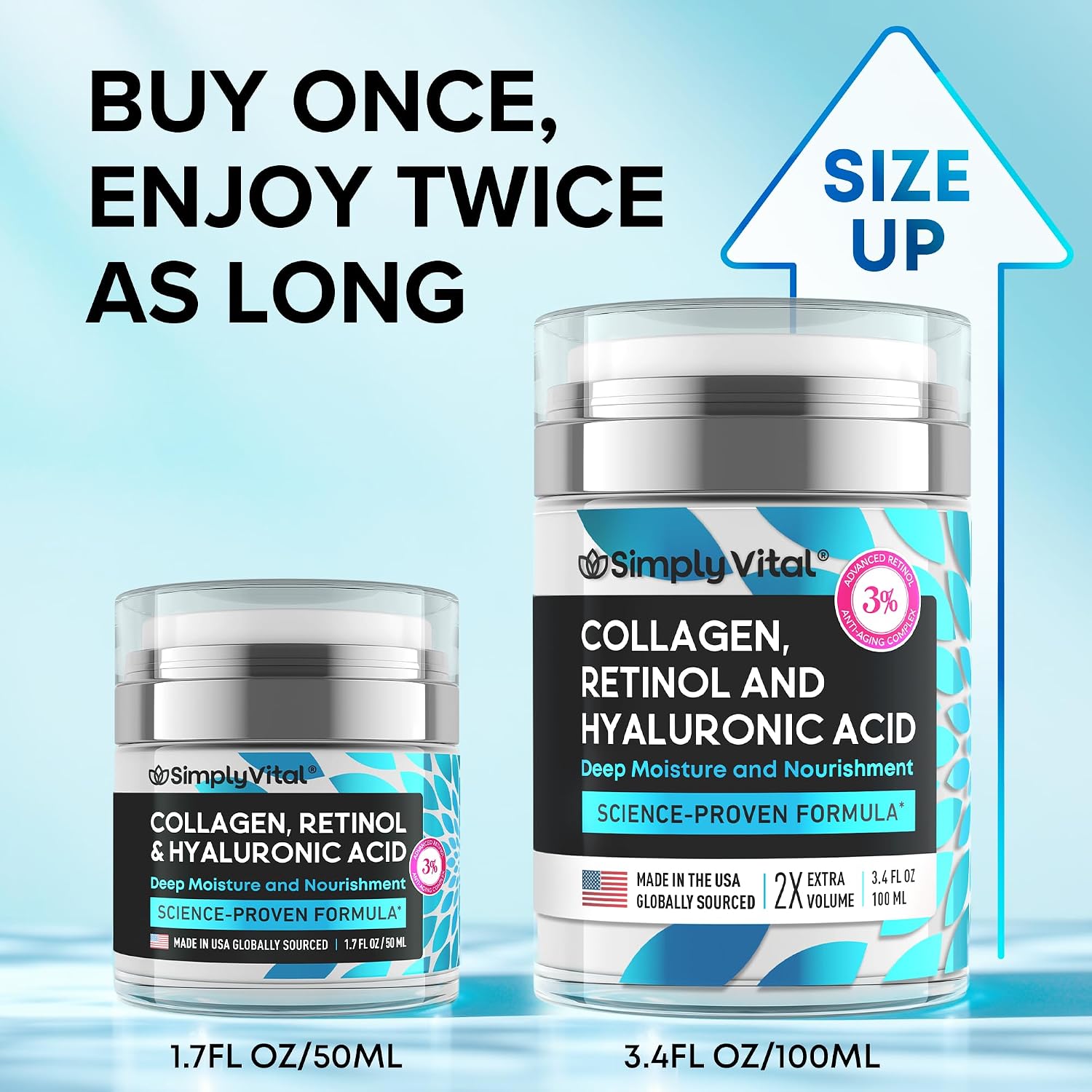 Thumbnail 1 de SimplyVital Collagen Retinol Cream 3.38 oz