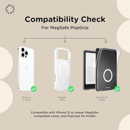 Detalle de PopSockets Phone Grip for MagSafe, Magnetic Holder - Black