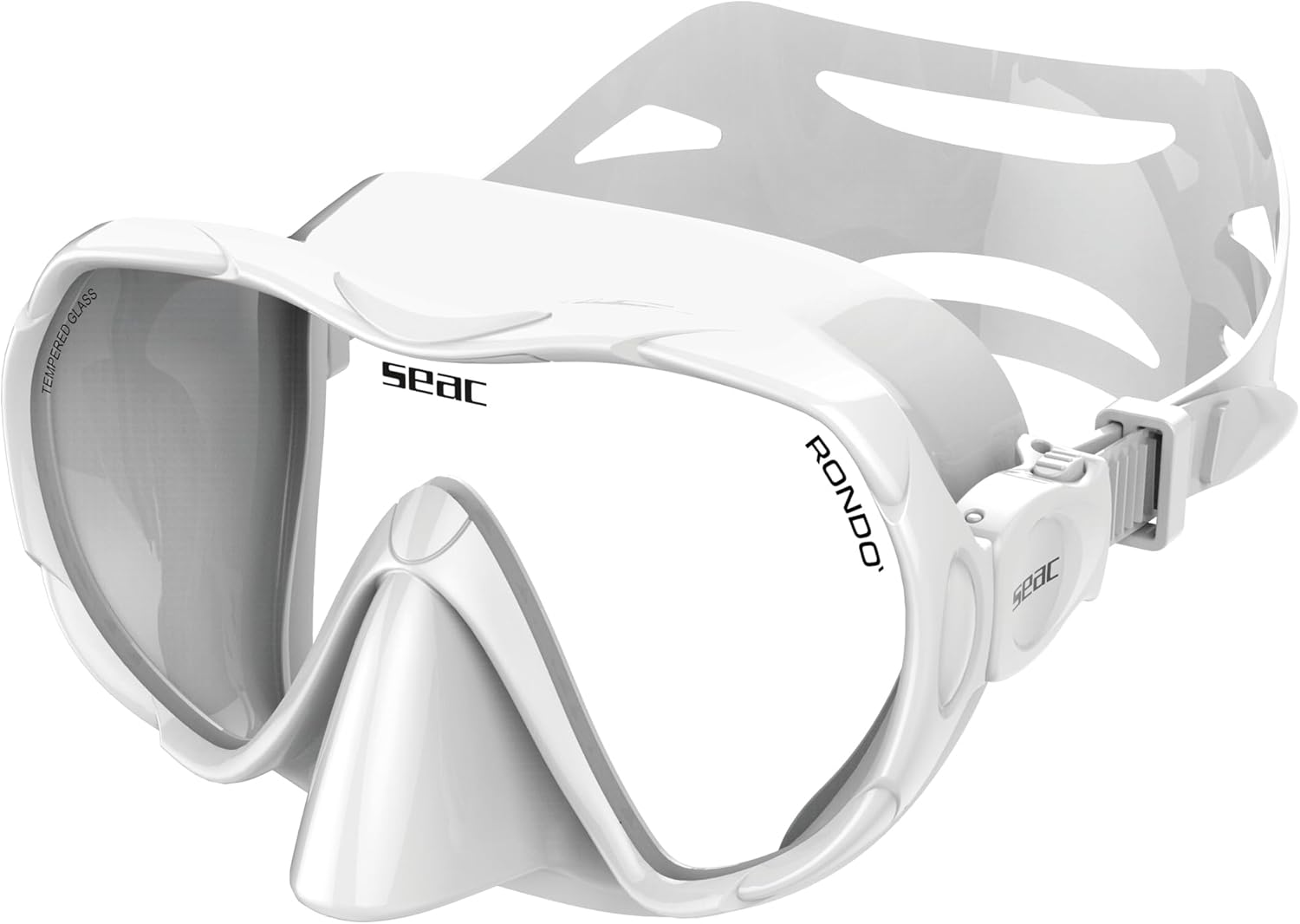 Detalle 2 de SEAC Set bis Rondò Dry: set snorkeling completo per adulti con maschera frameless e snorkel Dry Top