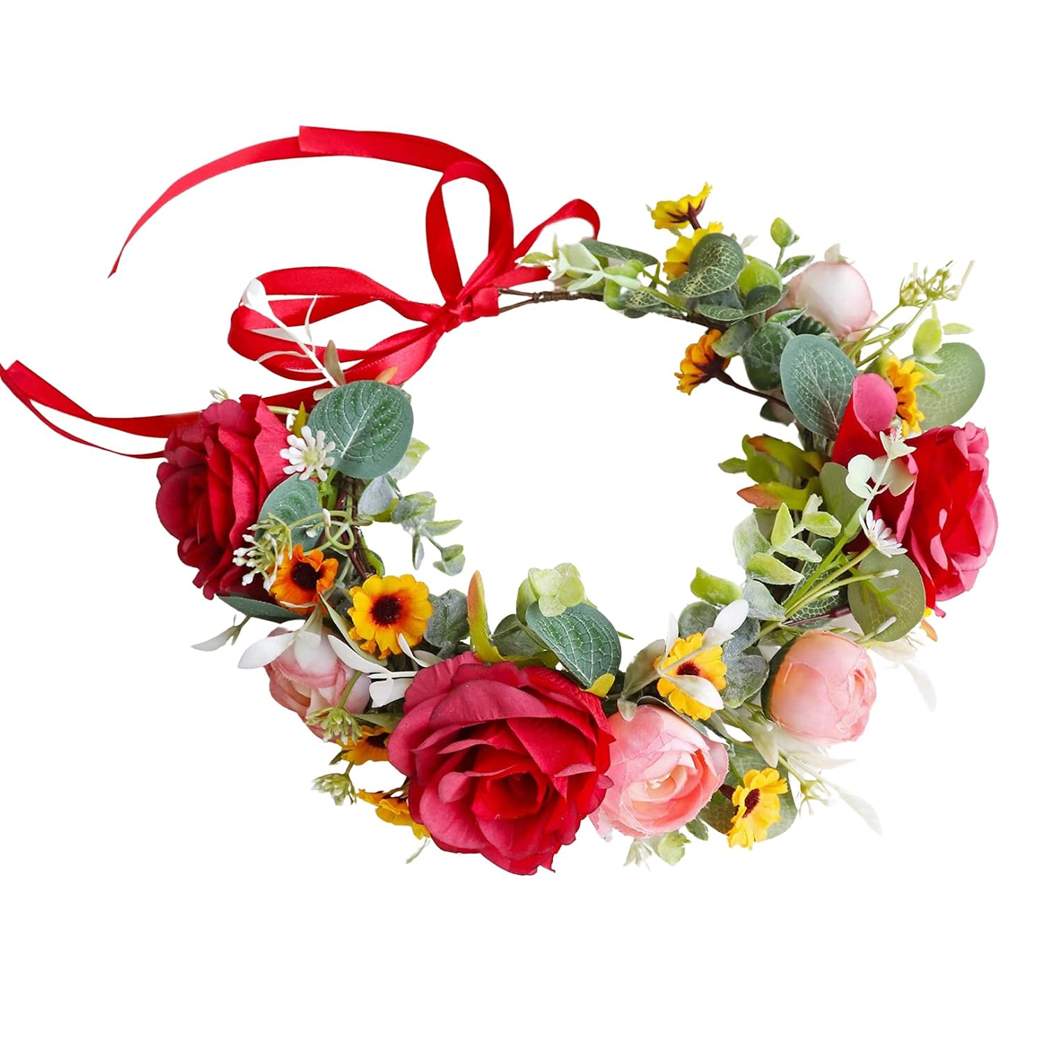 Detalle de LLinfflr Floral Crown Headband