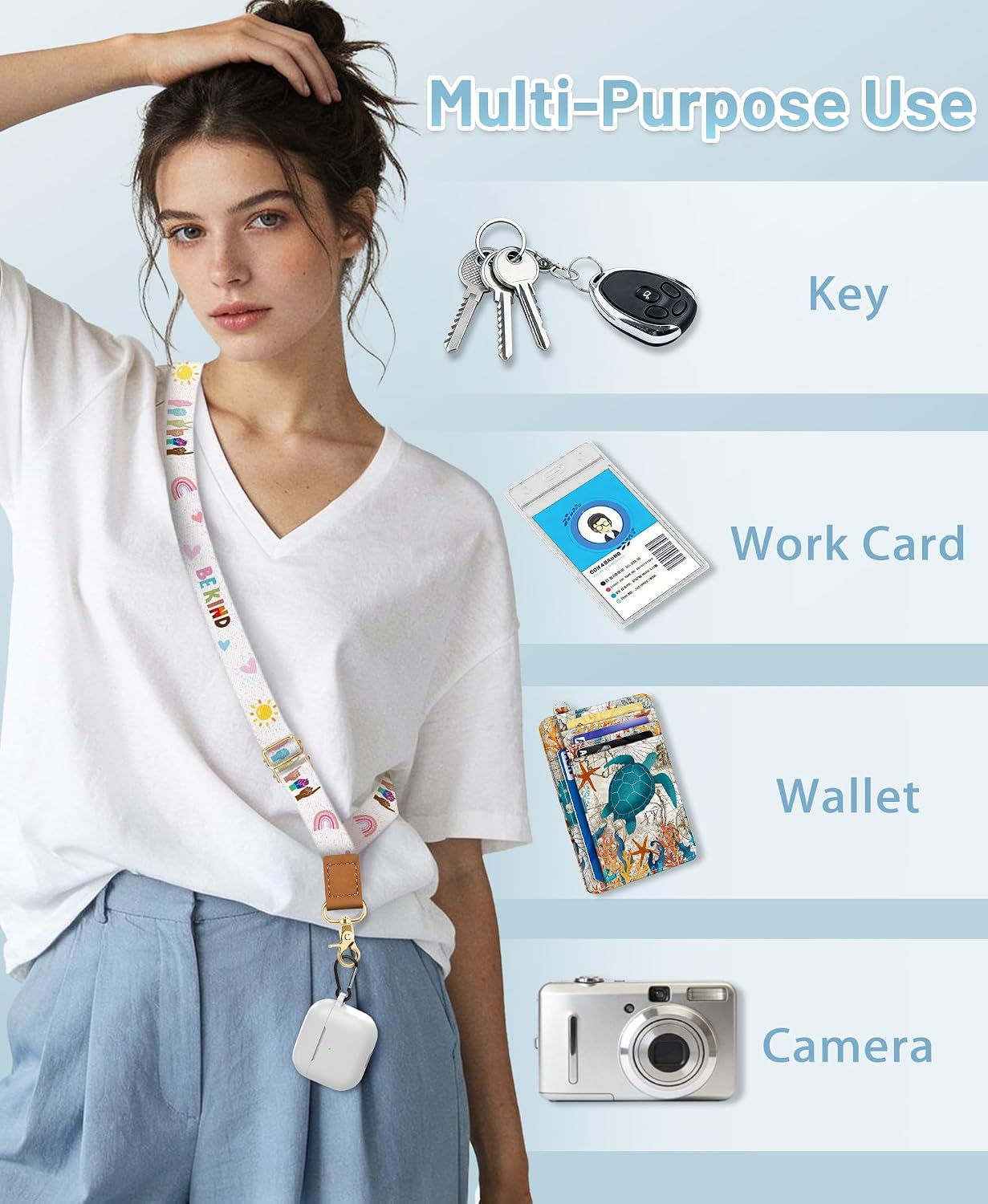 Detalle de Yonlevres Phone Lanyard Set Polyester