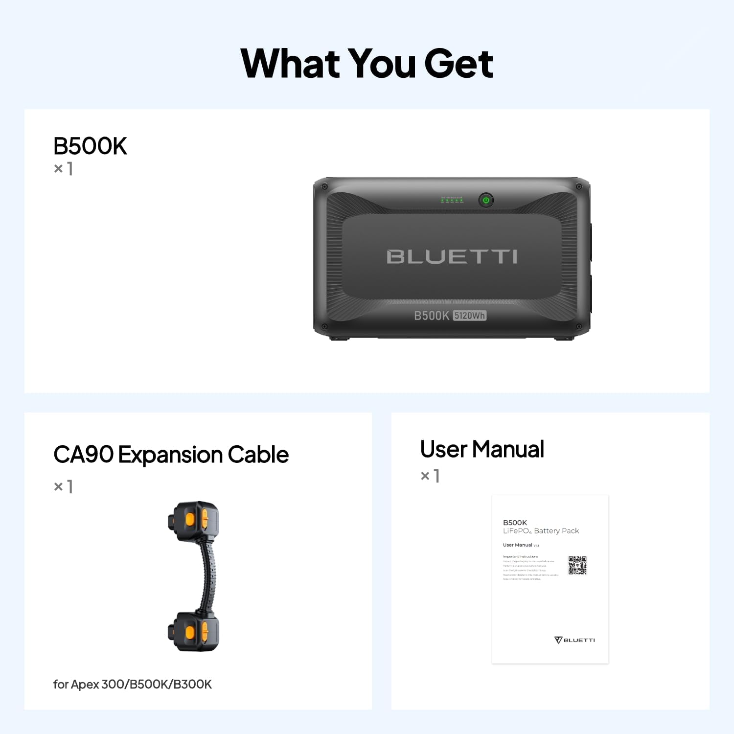 Thumbnail 6 de BLUETTI B500K Expansion Battery, 5,120Wh LiFePO4 for Apex 300