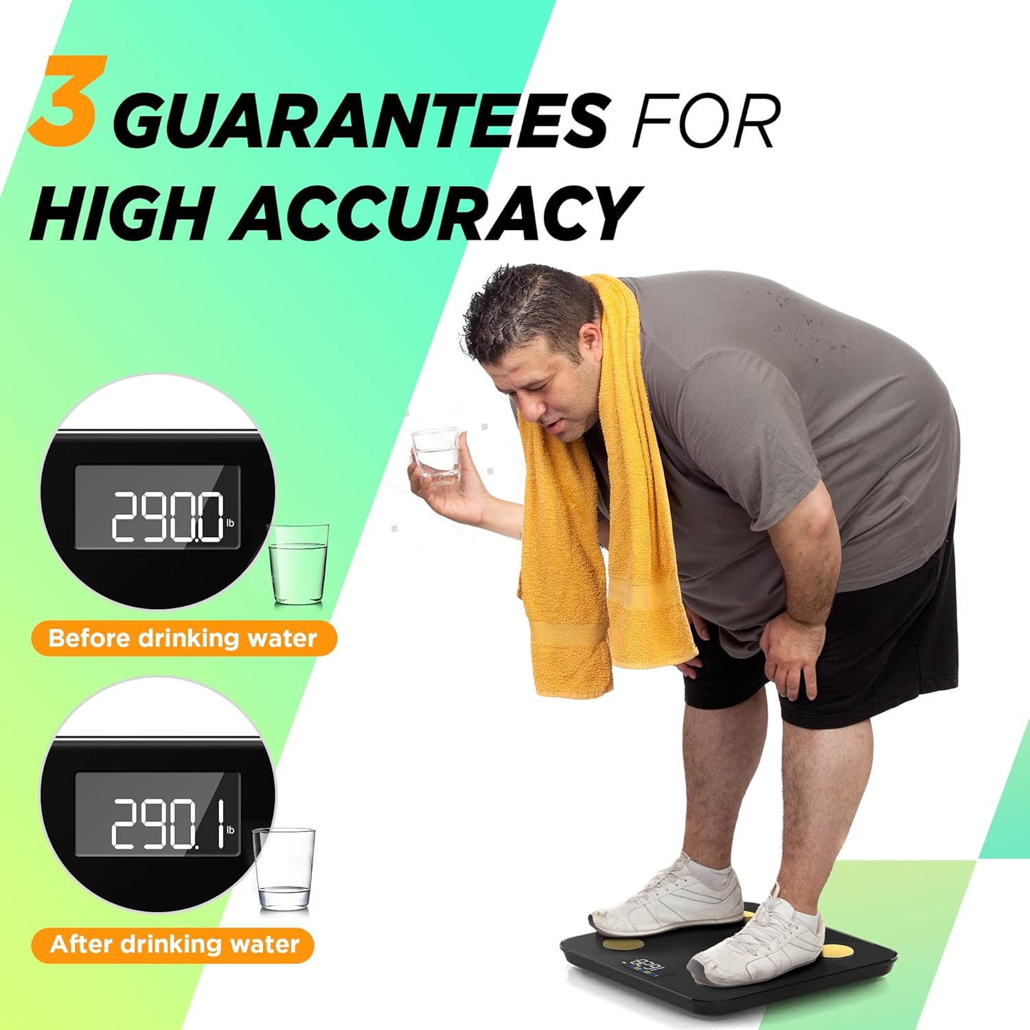 Thumbnail 6 de runstar RunStar smart body weight scale with body composition analysis (Black Gold)
