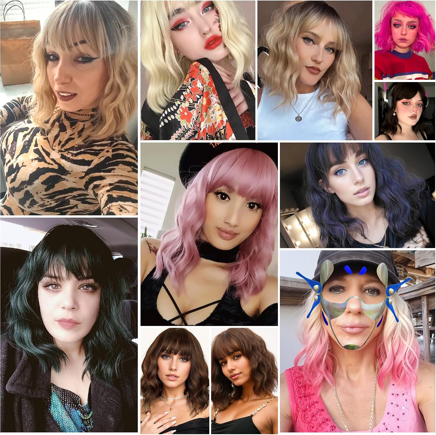 Thumbnail 6 de VCKOVCKO Synthetic Bob Wig, 12-inch