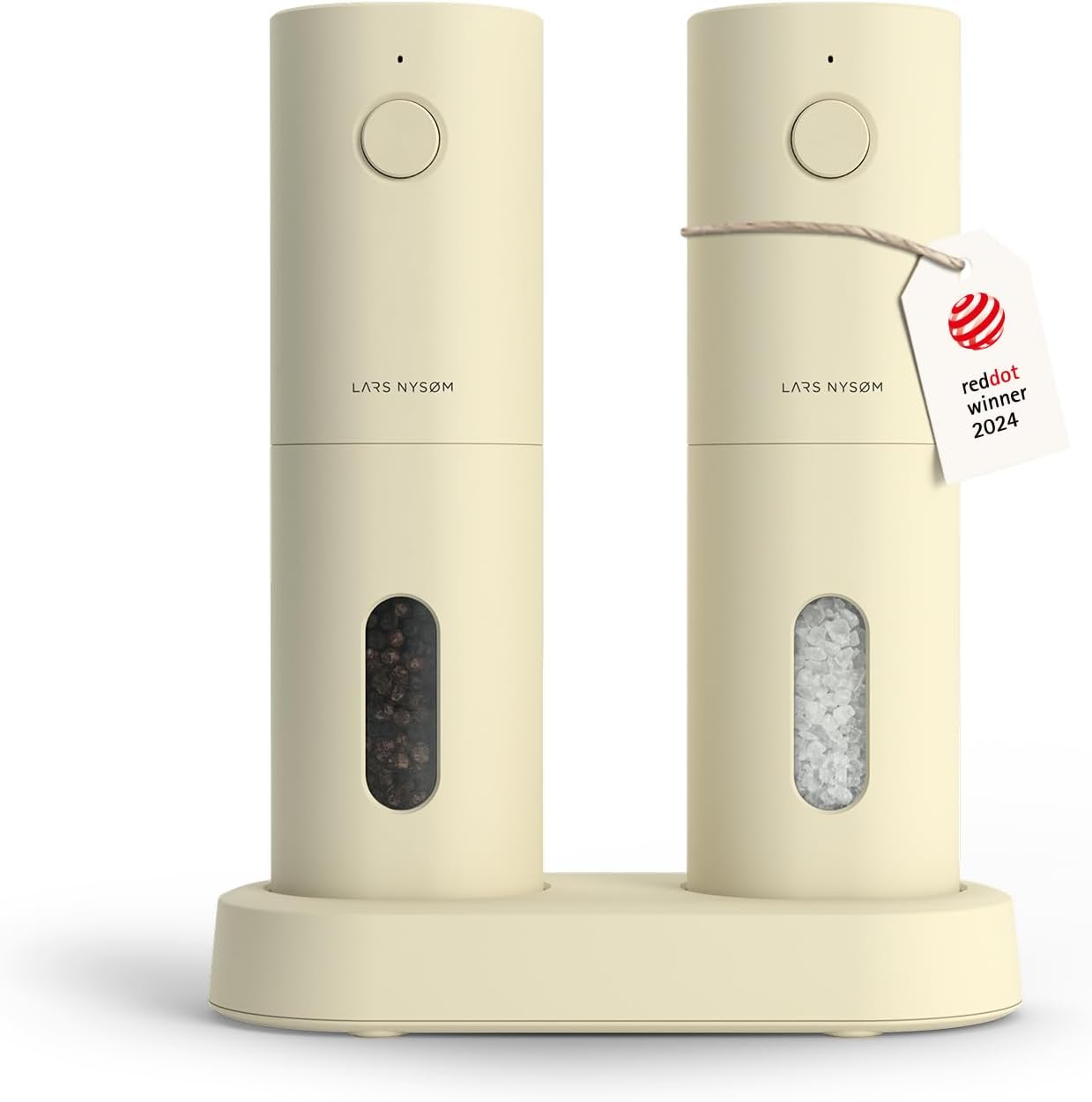 Detalle de LARS NYSØM Electric Salt and Pepper Grinder Set, USB Rechargeable