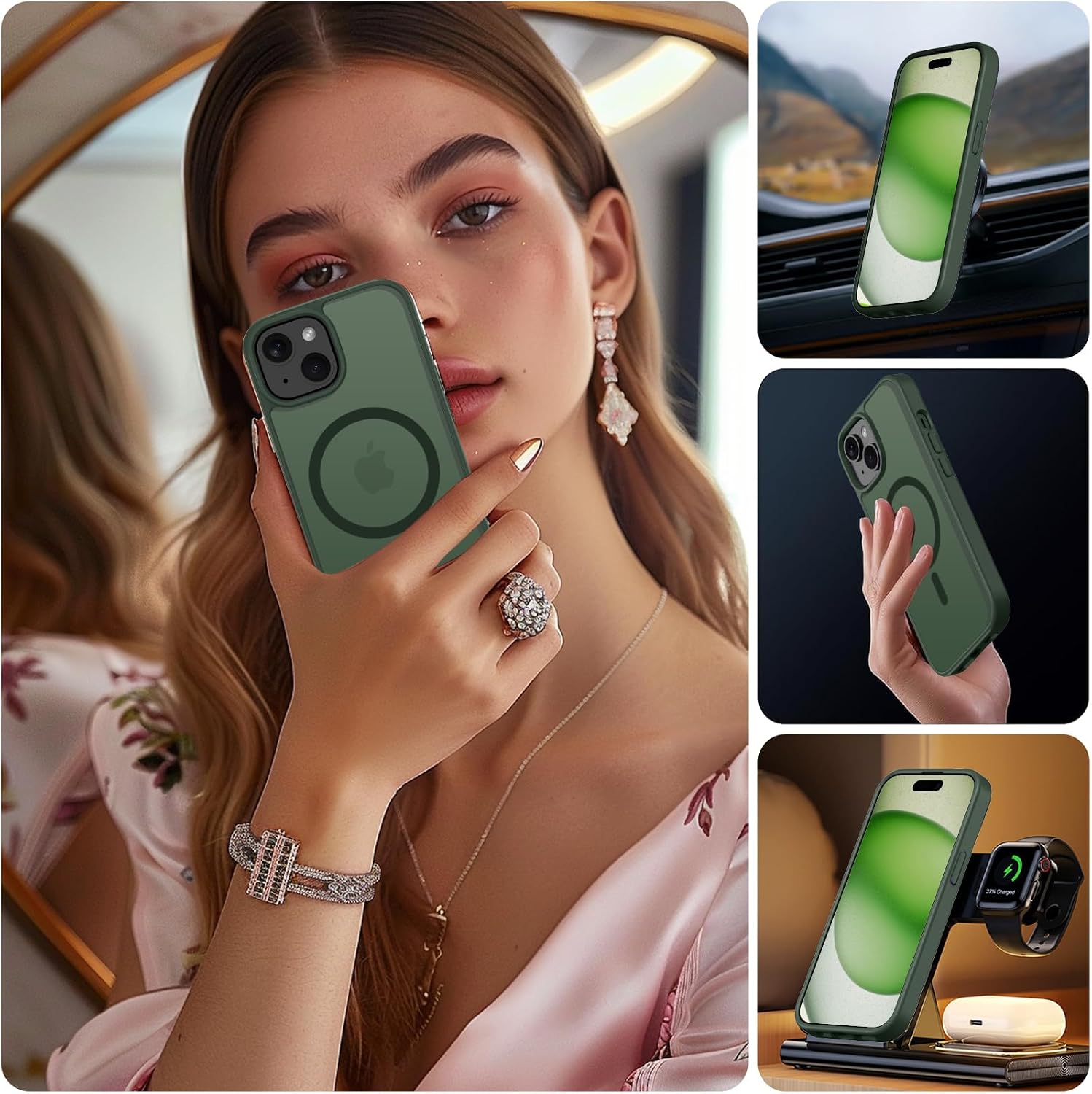 Thumbnail 5 de ORDA Magnetisch Hülle iPhone 15 6,1 Zoll