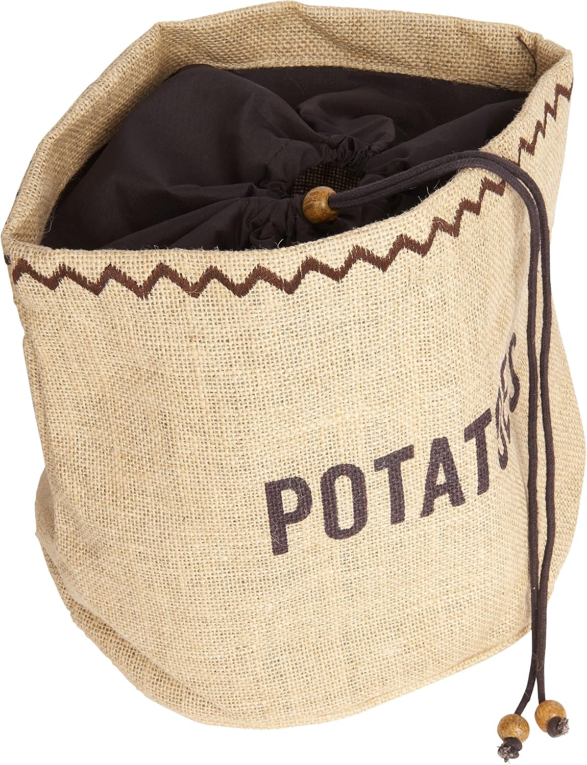 Thumbnail 6 de KitchenCraft Natural Elements aardappelzak van jute, 5 liter, met verduisterende voering