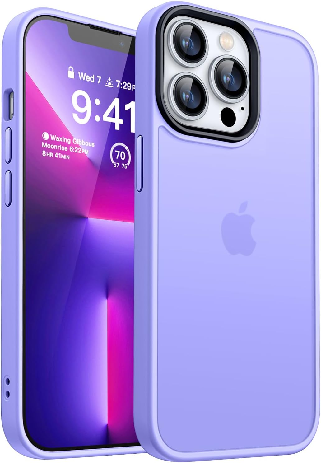 Thumbnail 6 de CANSHN Cover Opaca per iPhone 12/12 Pro (6,1') – Protezione sottile in blu chiaro con bordo antiurto