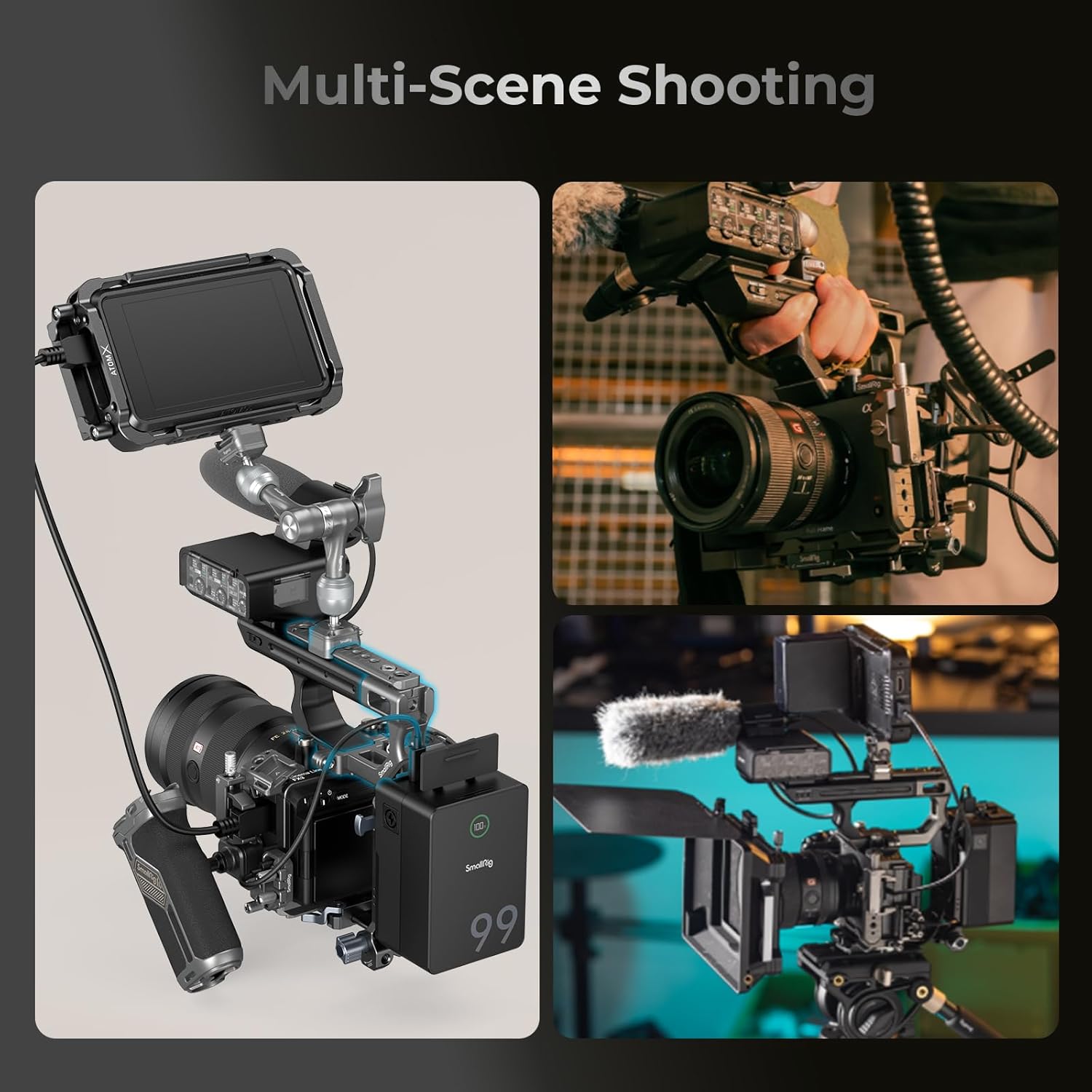 Thumbnail 6 de SmallRig Montageplatten-Verlängerungssatz für Sony FX3/FX30 – XLR-Griff mit HawkLock