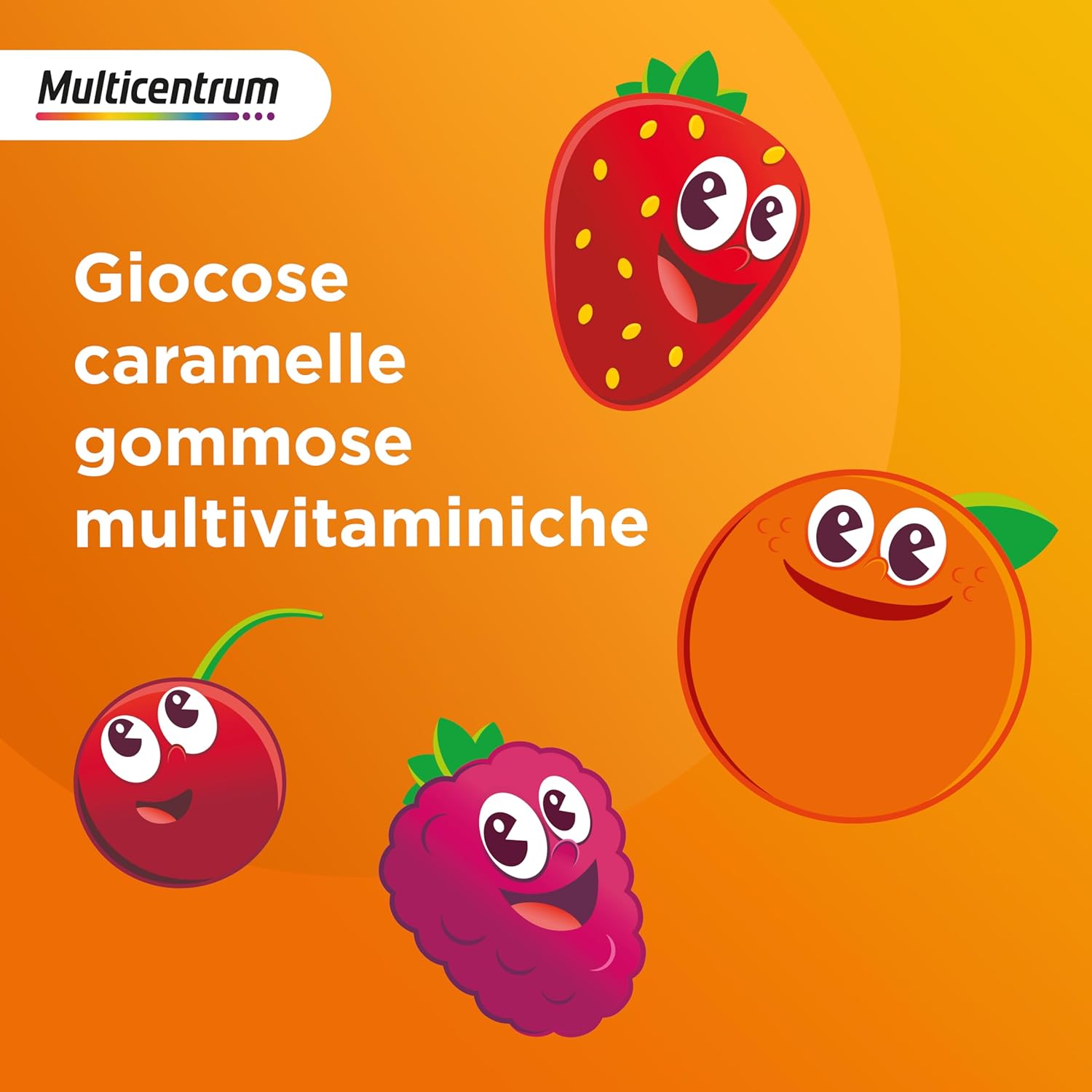 Detalle de Multicentrum VitaGummy: Integratore alimentare per bambini 3+ con vitamina D e iodio, gusto frutta mista, 60 gummy