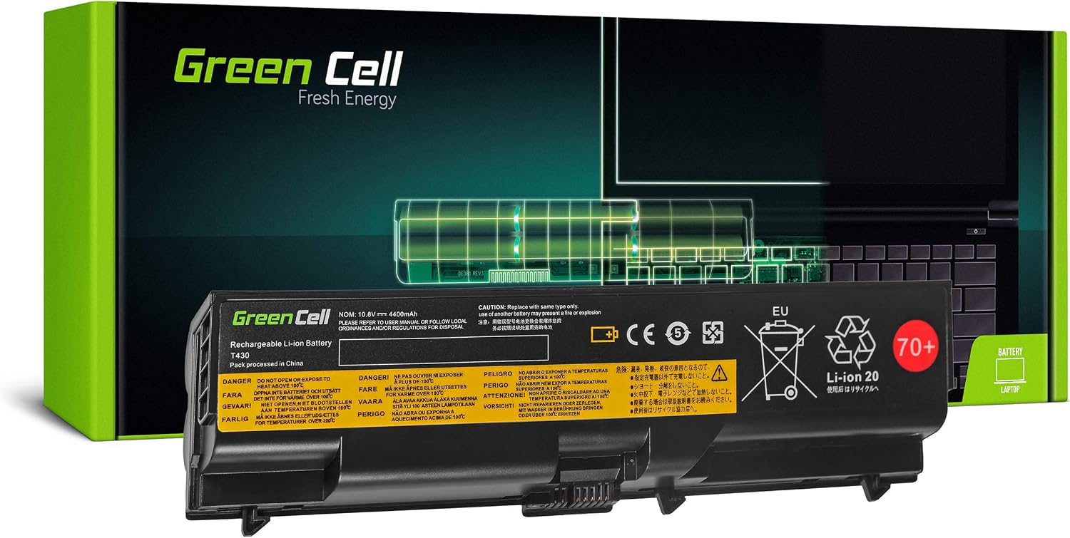 Detalle de Green Cell 70+ / 55+ / 57+ 45N1000… Batteria per Lenovo ThinkPad T430/T530/L430/L530/W530