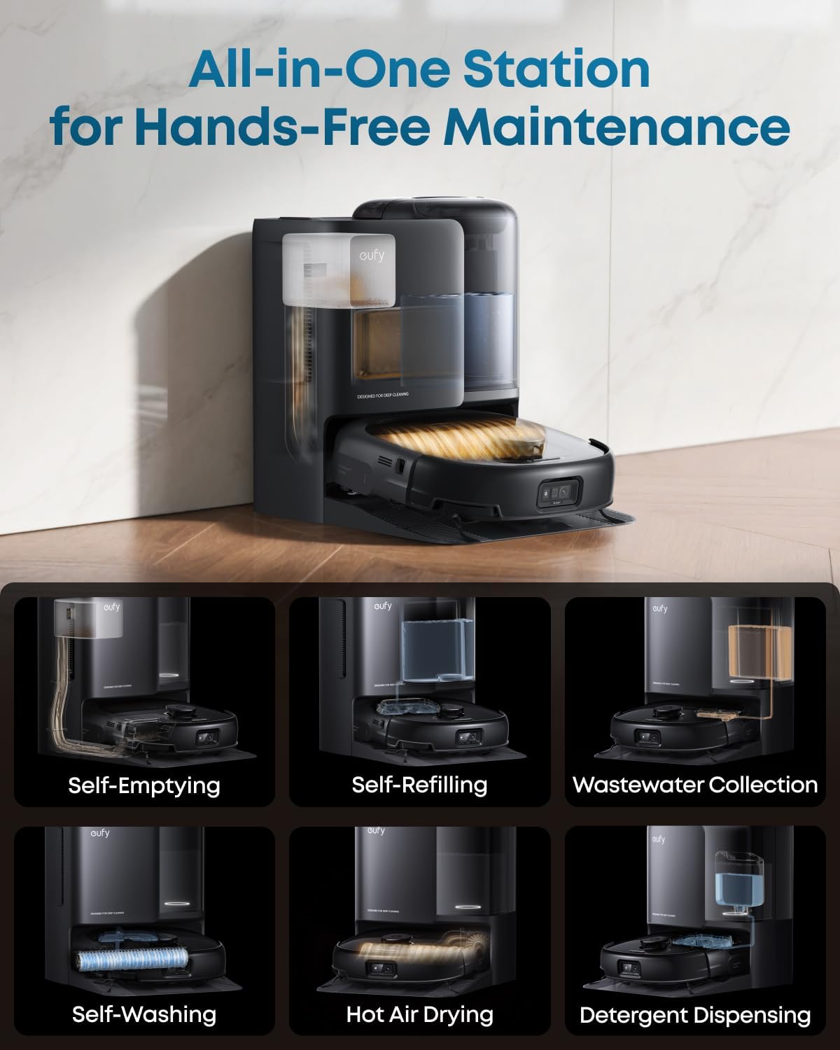 Thumbnail 4 de eufy E25 Omni Robot Vacuum Cleaner 20,000 Pa