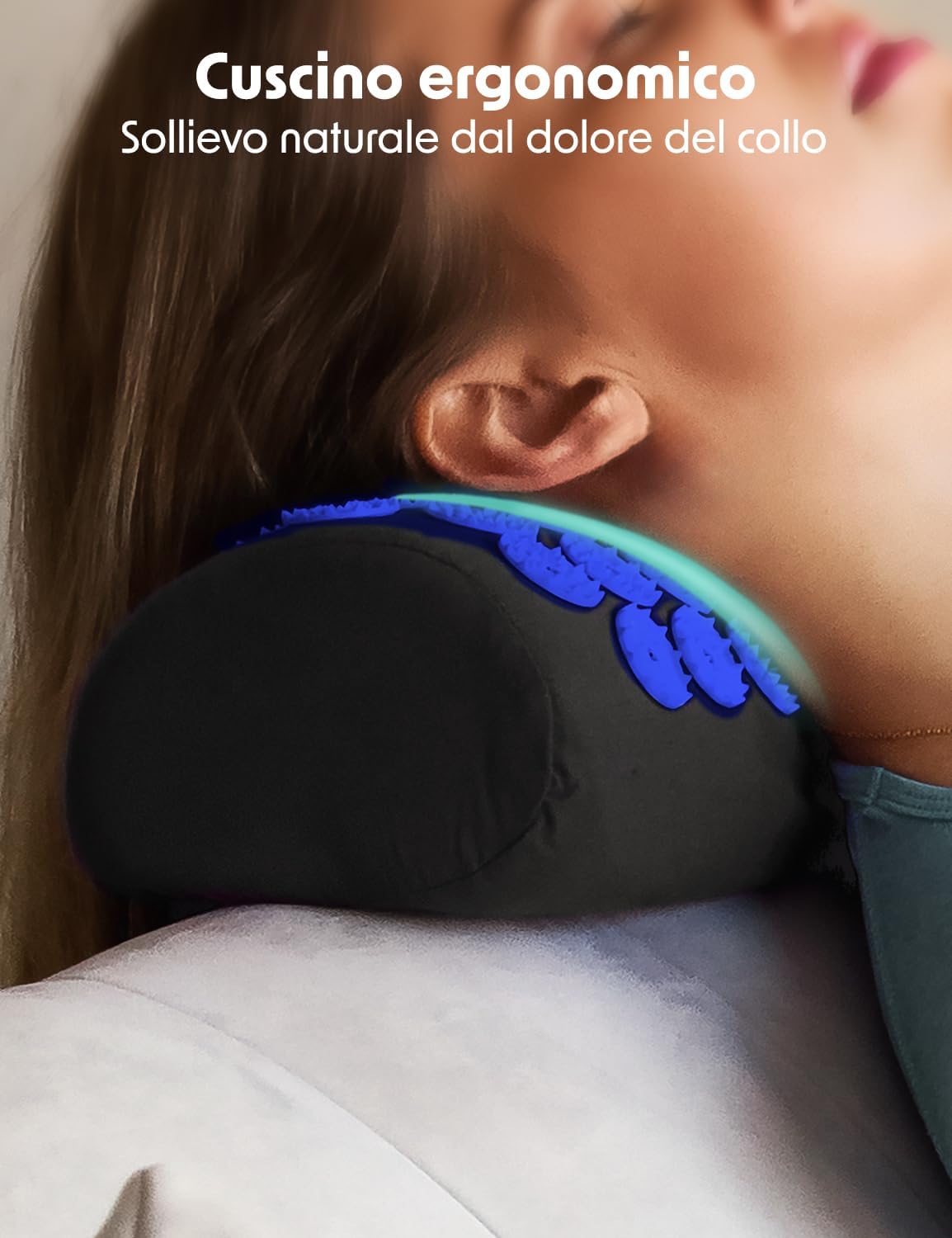 Thumbnail 3 de LifeGoods Mysa tappetino agopressione con sfere massaggianti e borsa nero e blu