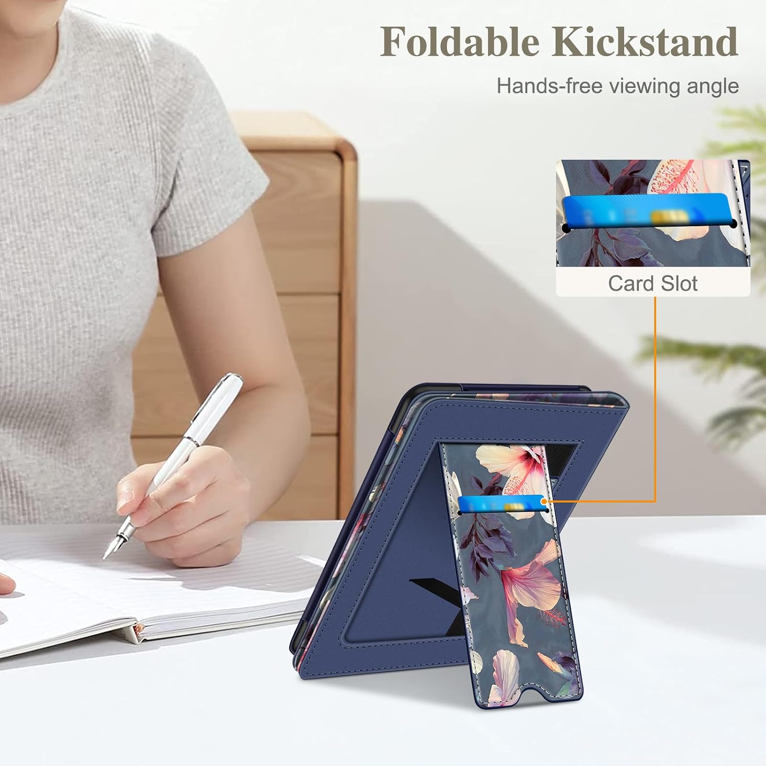 Thumbnail 4 de FINTIE EKAZ087EU Kindle Case, Foldable Stand, Hand Strap and Card Slot
