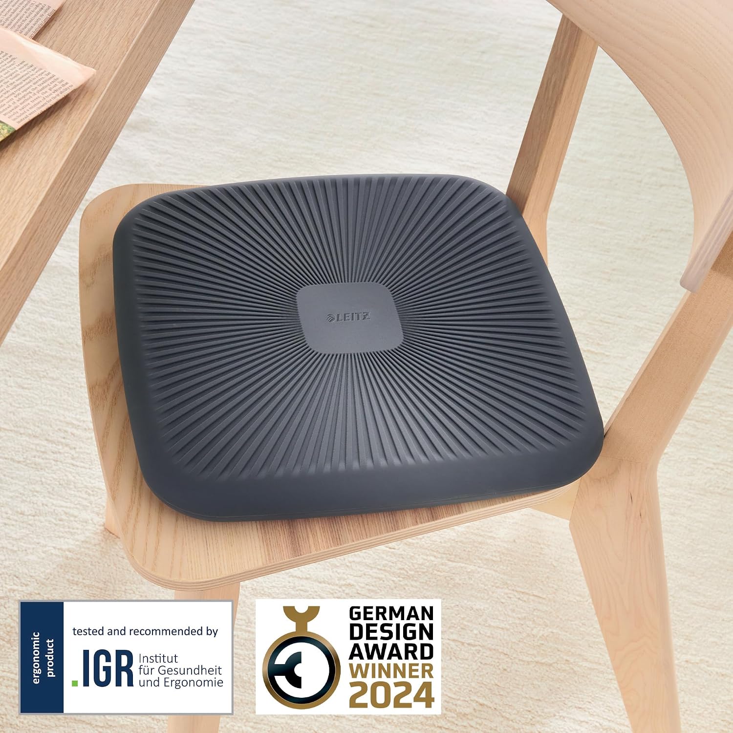 Thumbnail 1 de LEITZ Ergo — Coussin d’assise ergonomique pour siège de bureau (65390089)